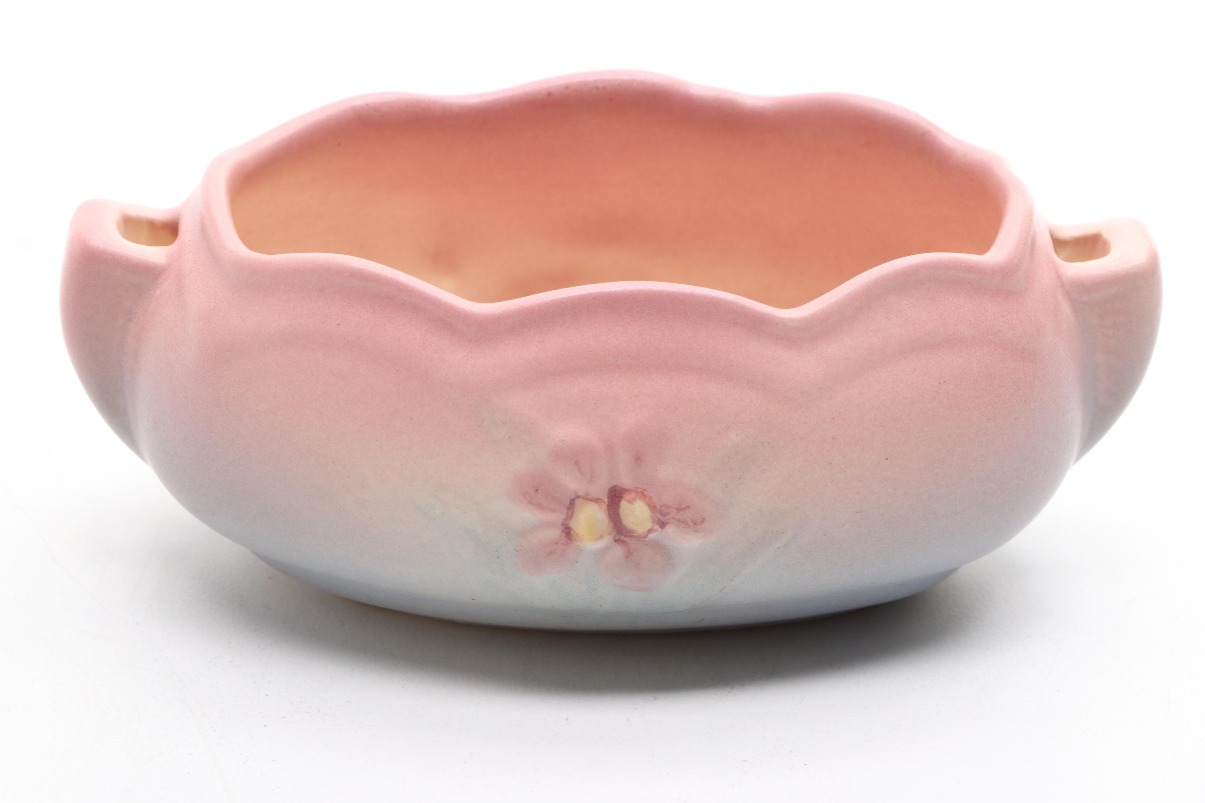 Hull Pottery "Open Rose," "Magnolia," and Other Vases with "Wildflower" Pitcher