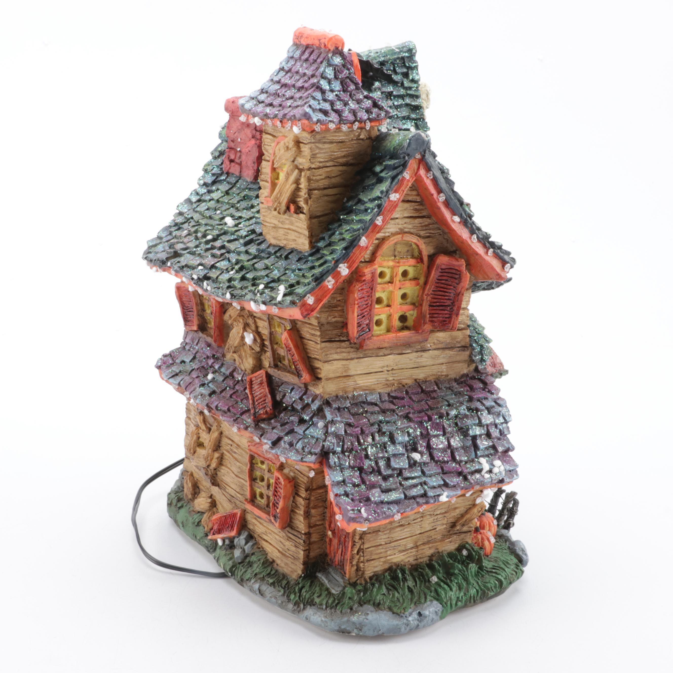 Department 56 "Haunted House" and "Spooky Tree" Village Accessories