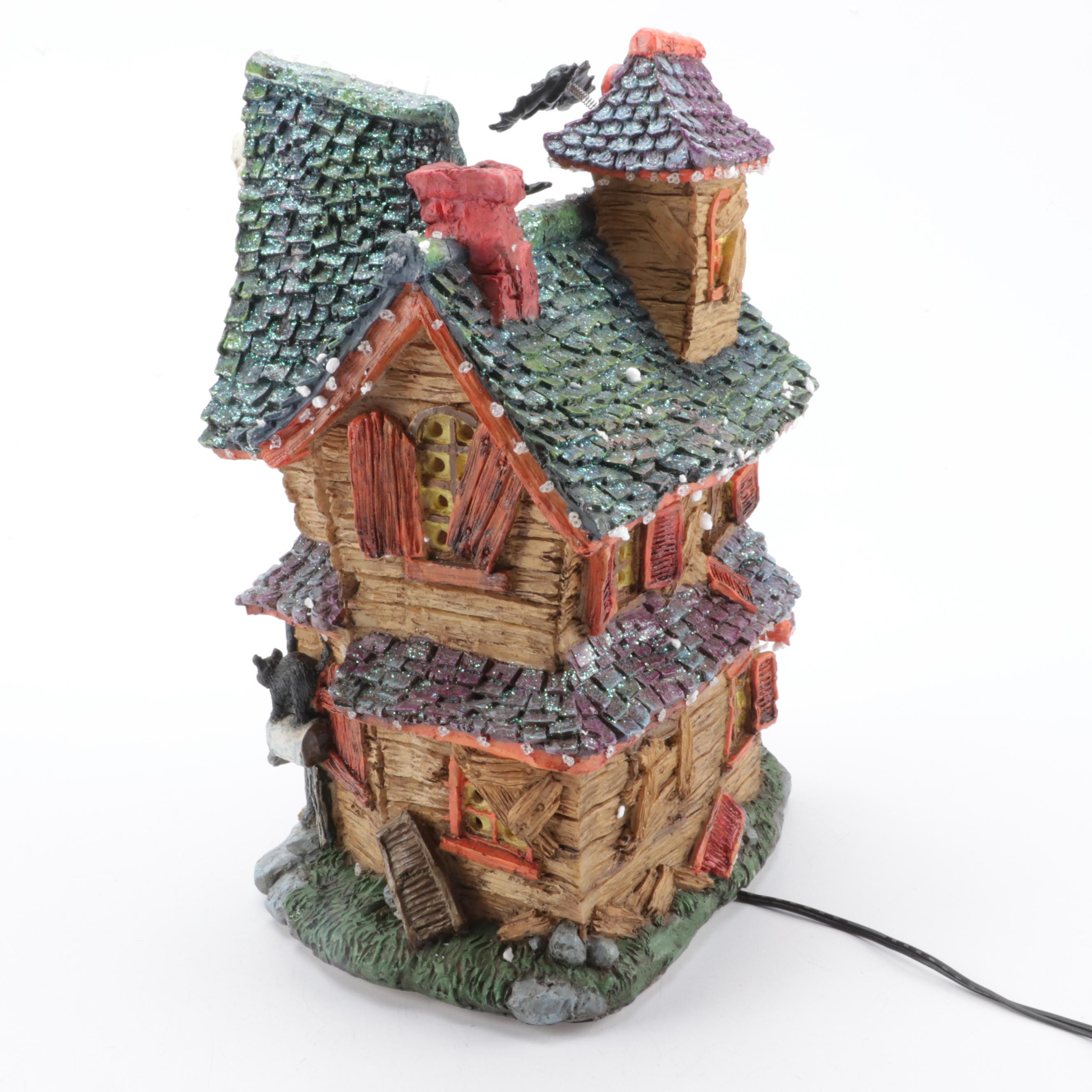 Department 56 "Haunted House" and "Spooky Tree" Village Accessories