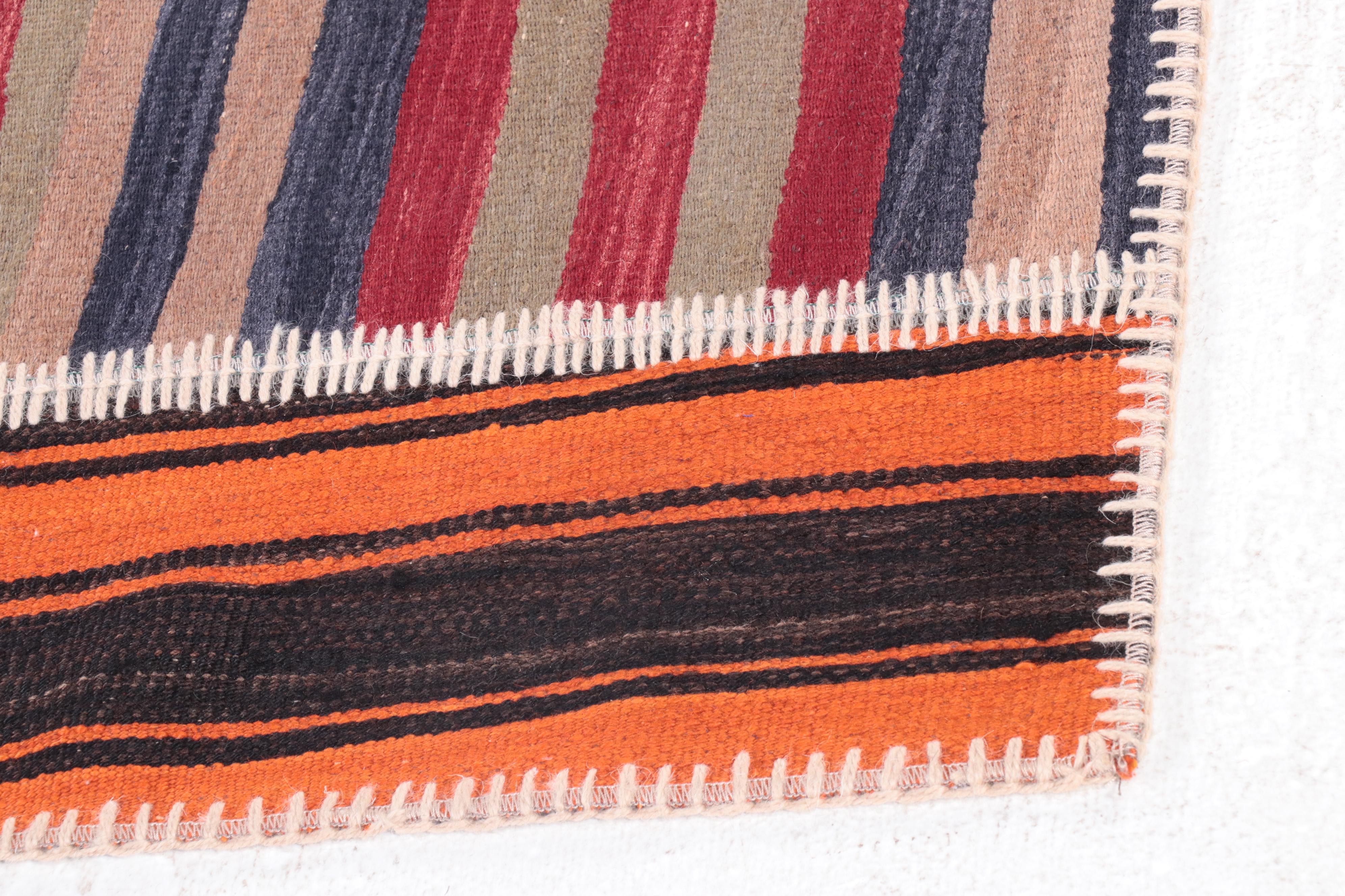 6'7 x 8'2 Handmade Turkish Pieced Patchwork Area Rug