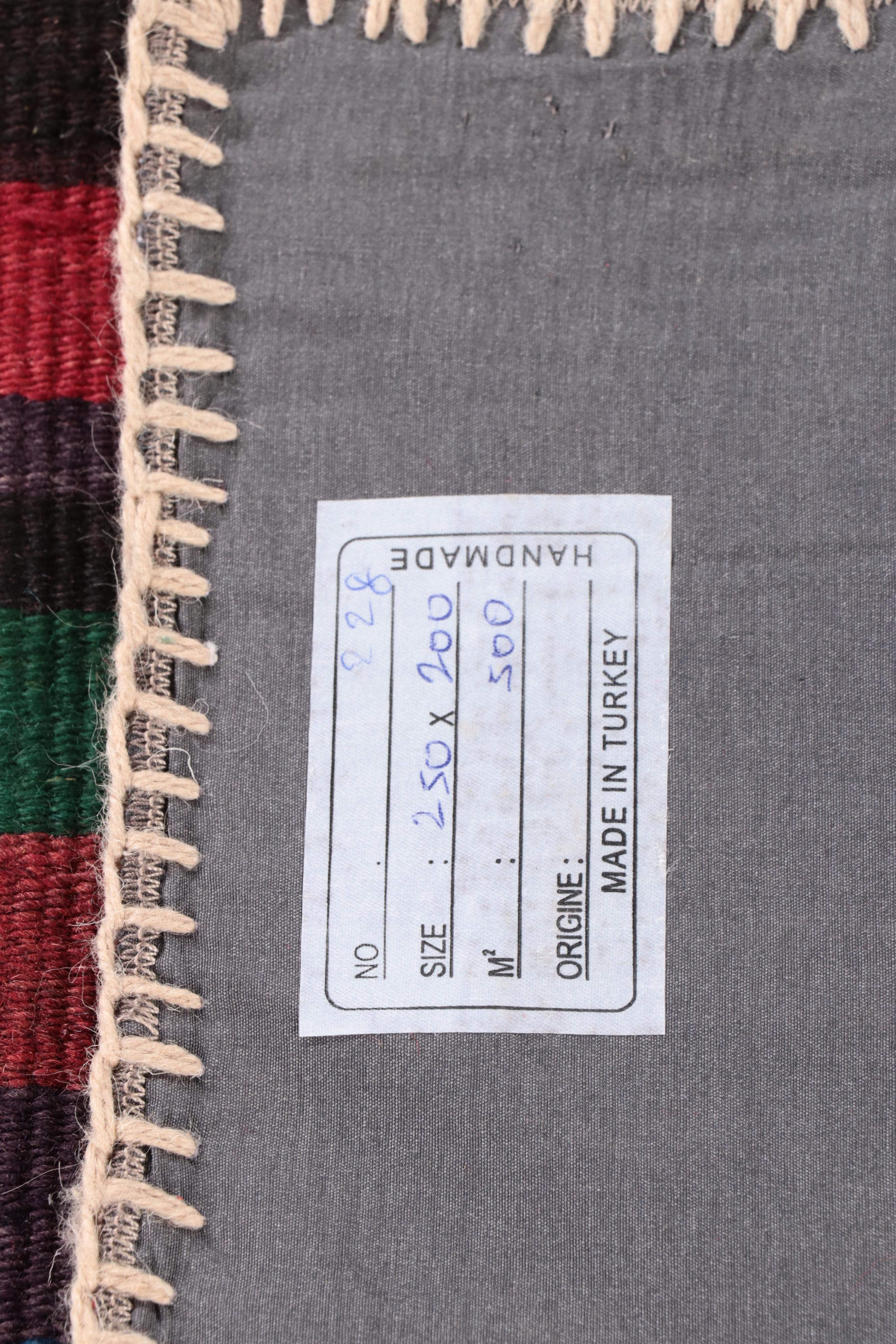 6'7 x 8'2 Handmade Turkish Pieced Patchwork Area Rug