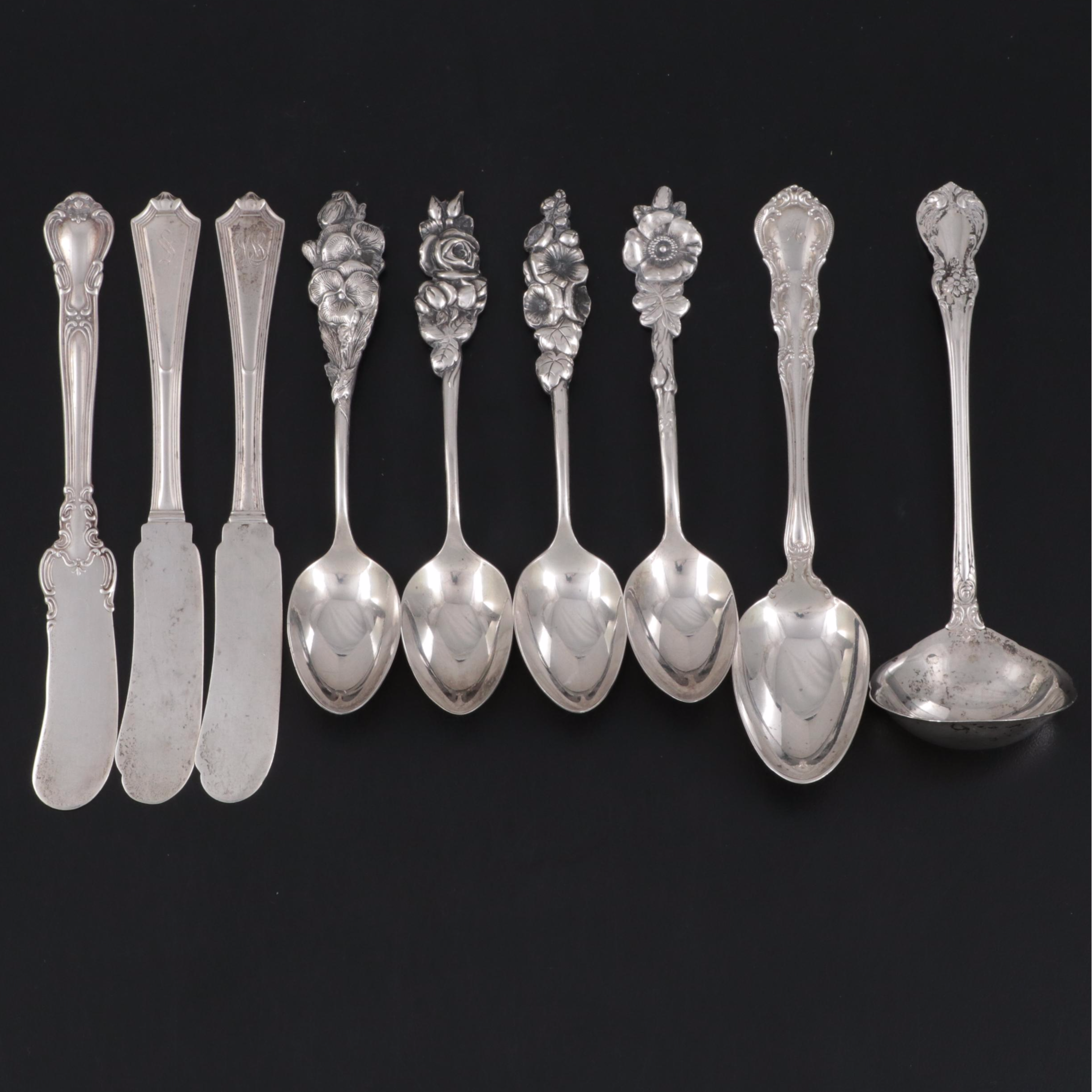 American Sterling Silver Flatware with Reed & Barton Floral Handled