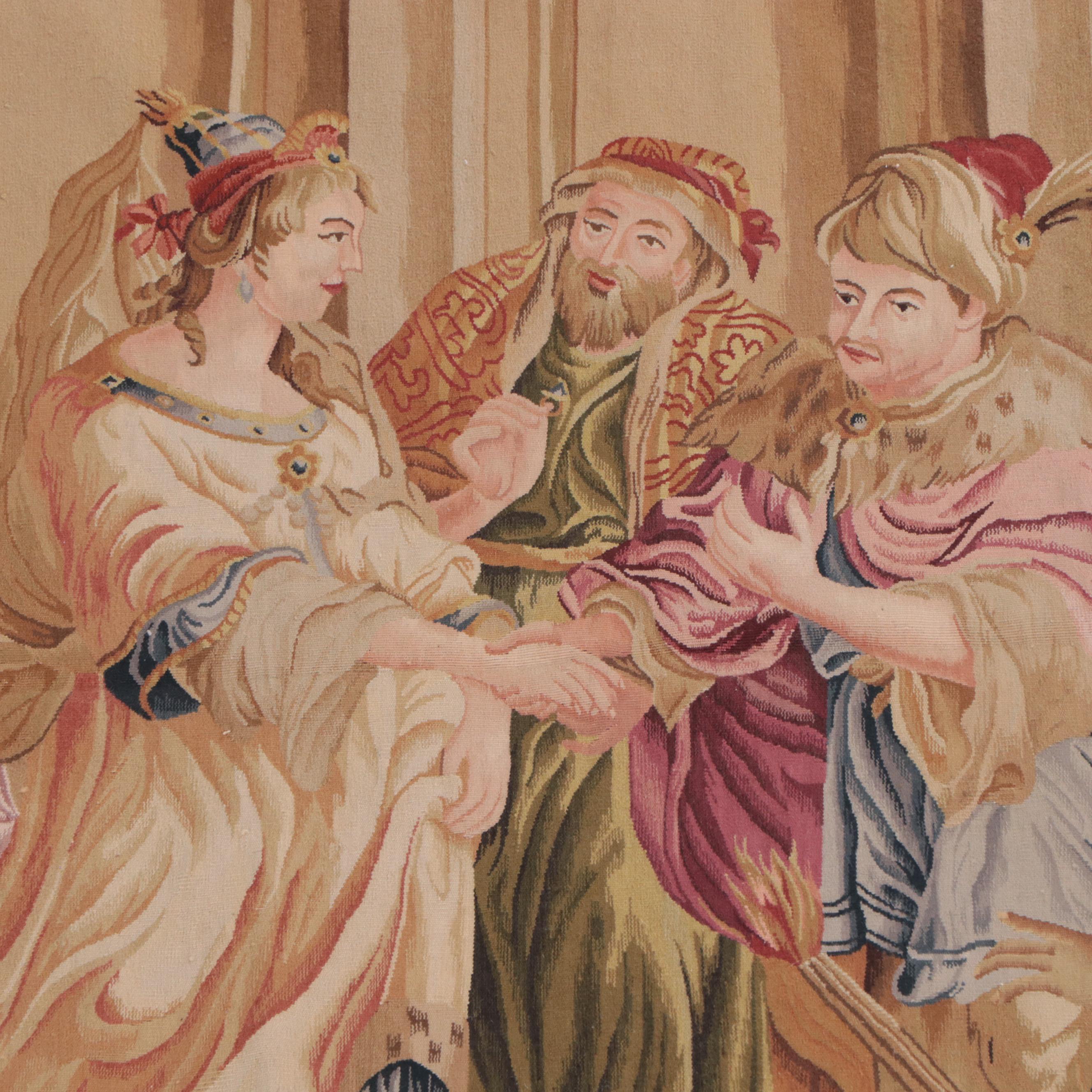 Handmade Woven Jacquard Tapestry After "Soliman"