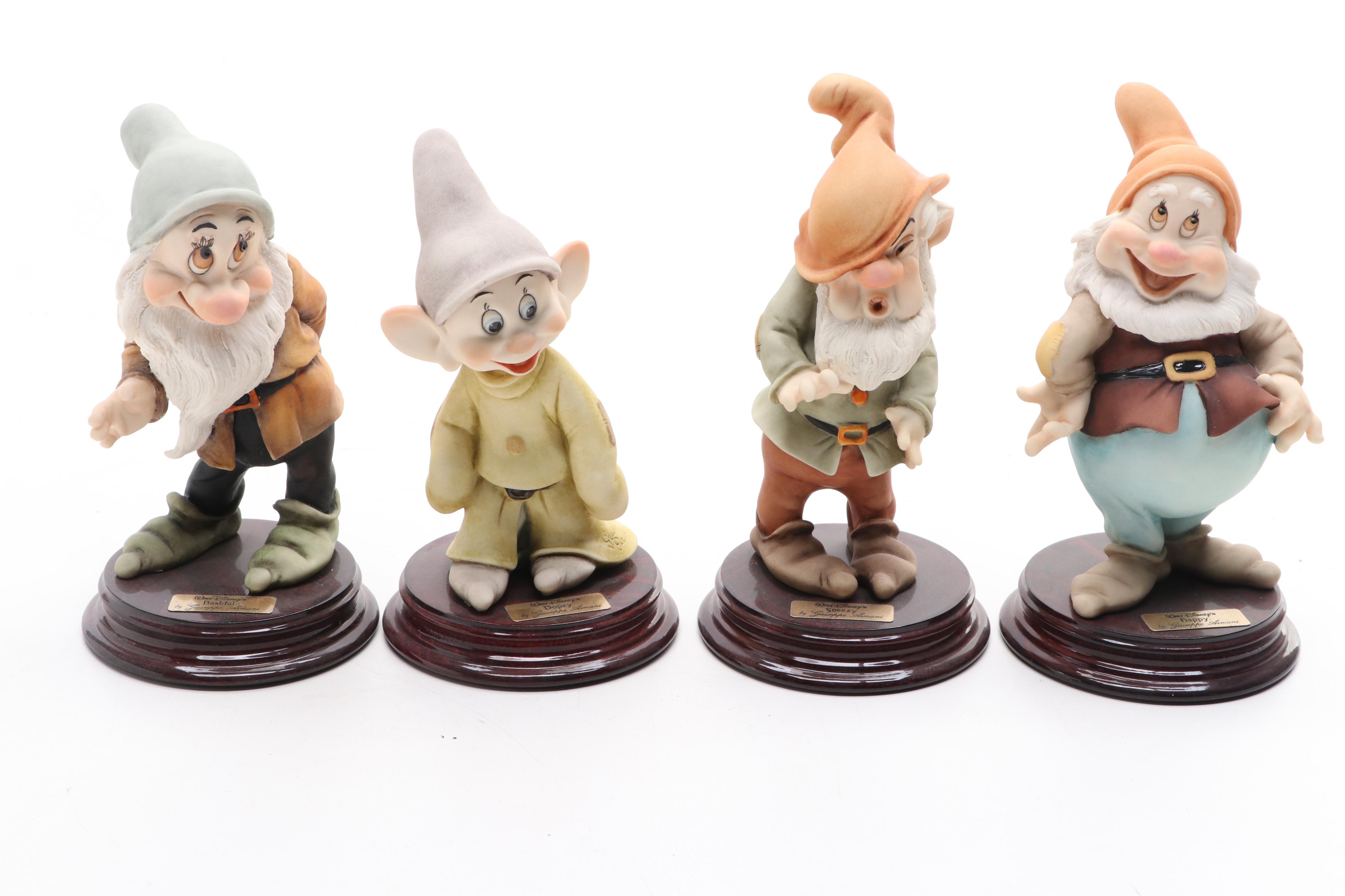 Giuseppe Armani Walt Disney's Seven Dwarves Porcelain Figurines
