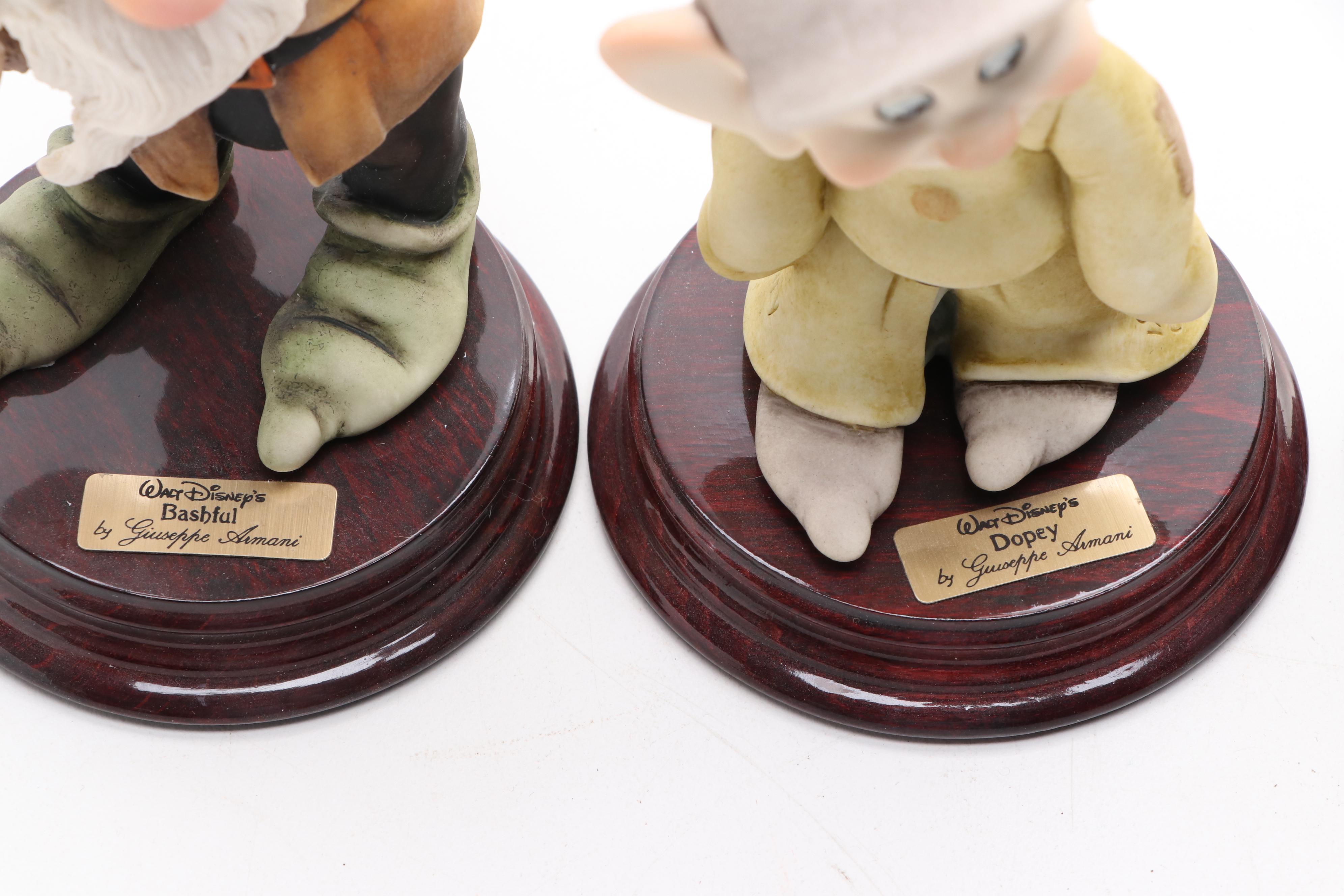 Giuseppe Armani Walt Disney's Seven Dwarves Porcelain Figurines