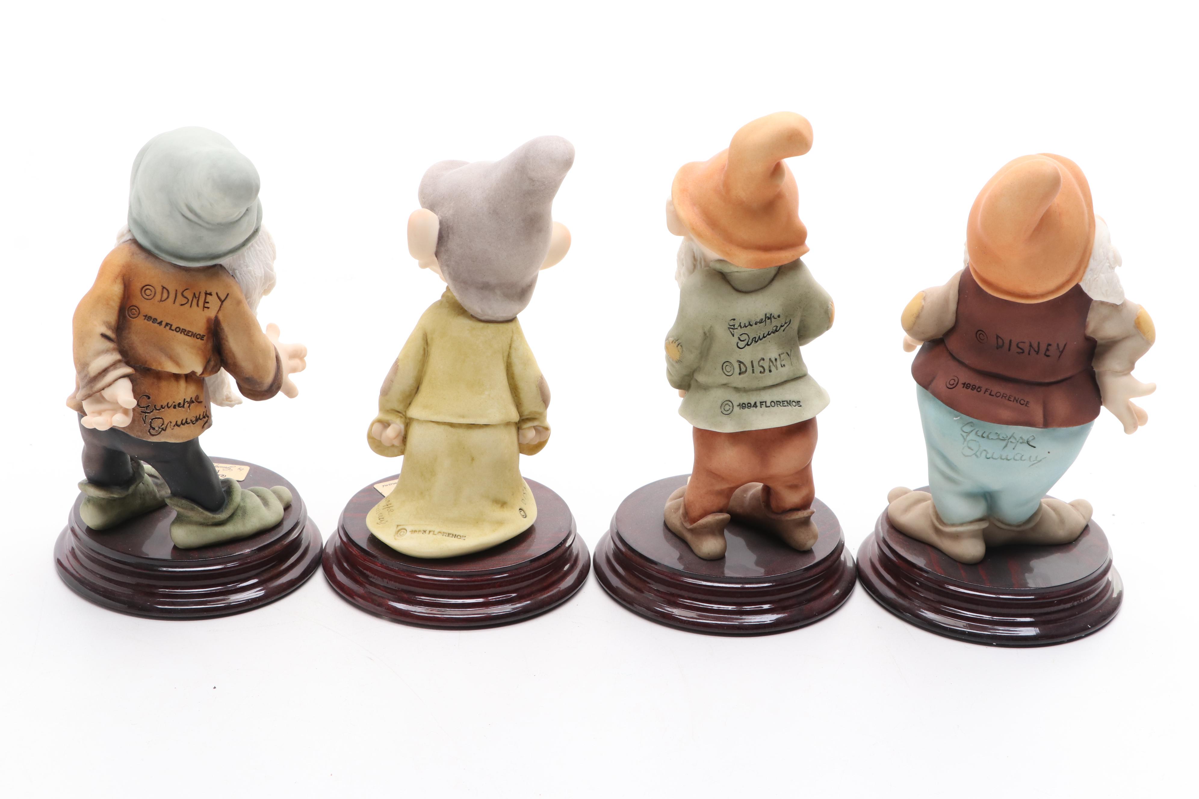 Giuseppe Armani Walt Disney's Seven Dwarves Porcelain Figurines