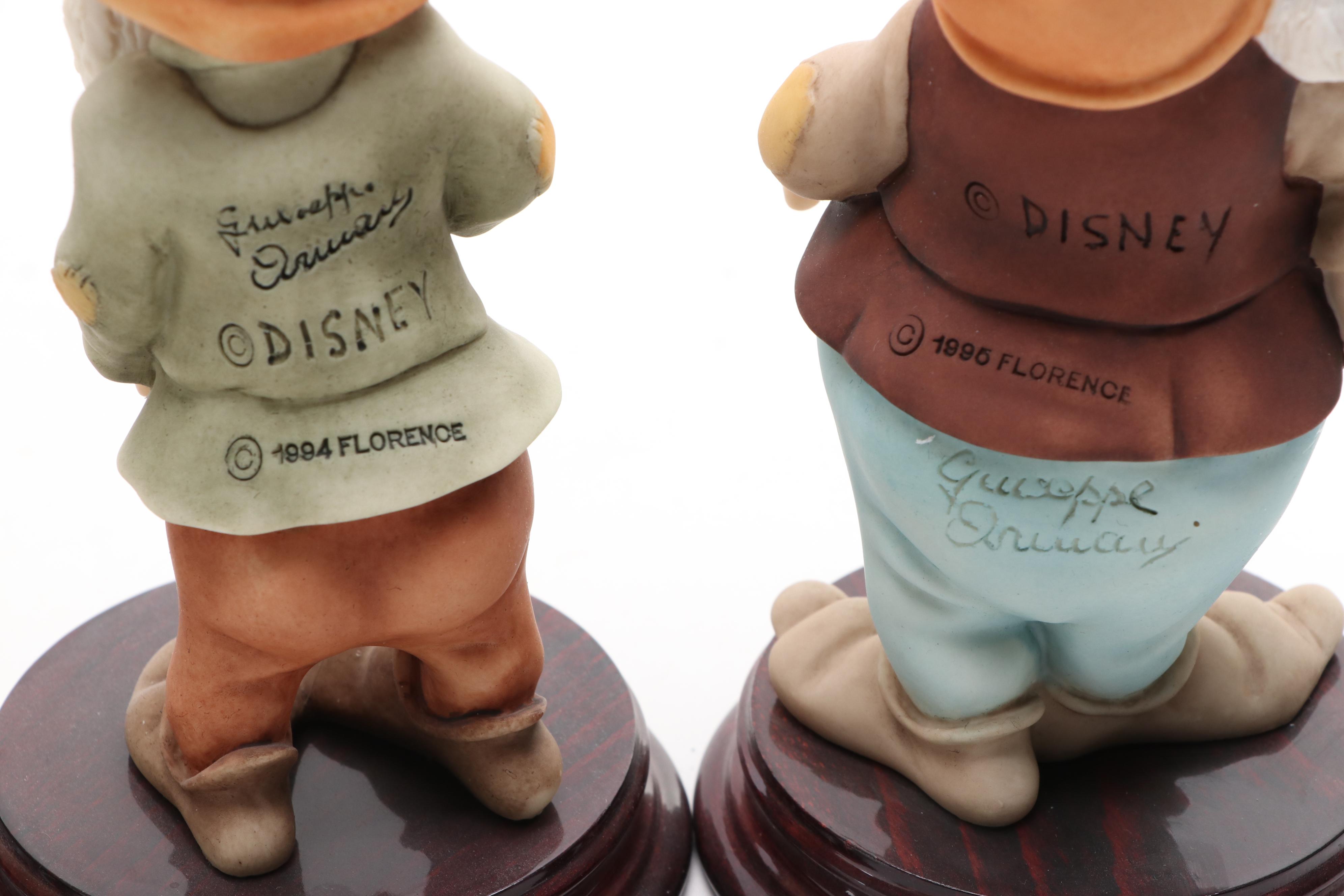 Giuseppe Armani Walt Disney's Seven Dwarves Porcelain Figurines