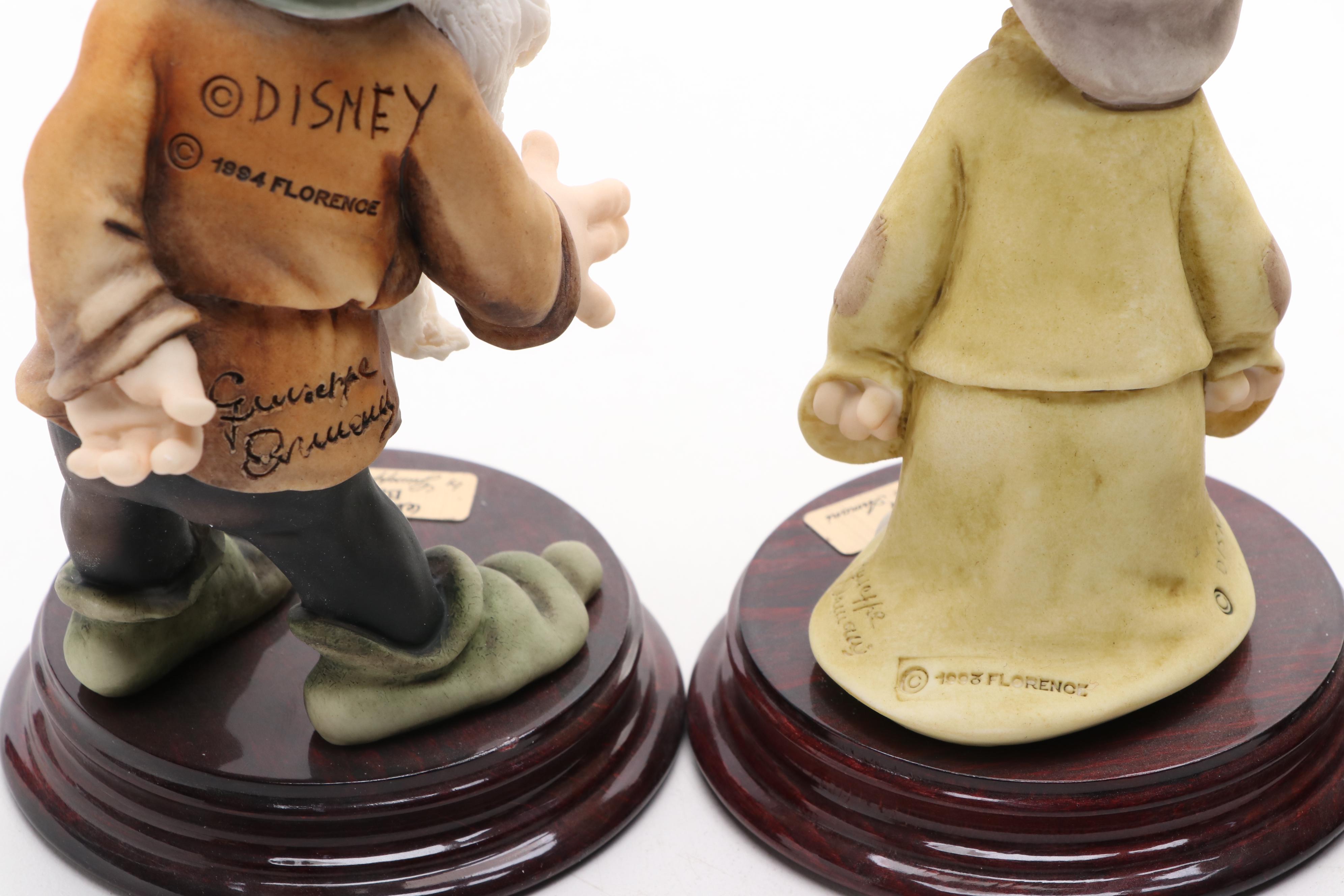 Giuseppe Armani Walt Disney's Seven Dwarves Porcelain Figurines