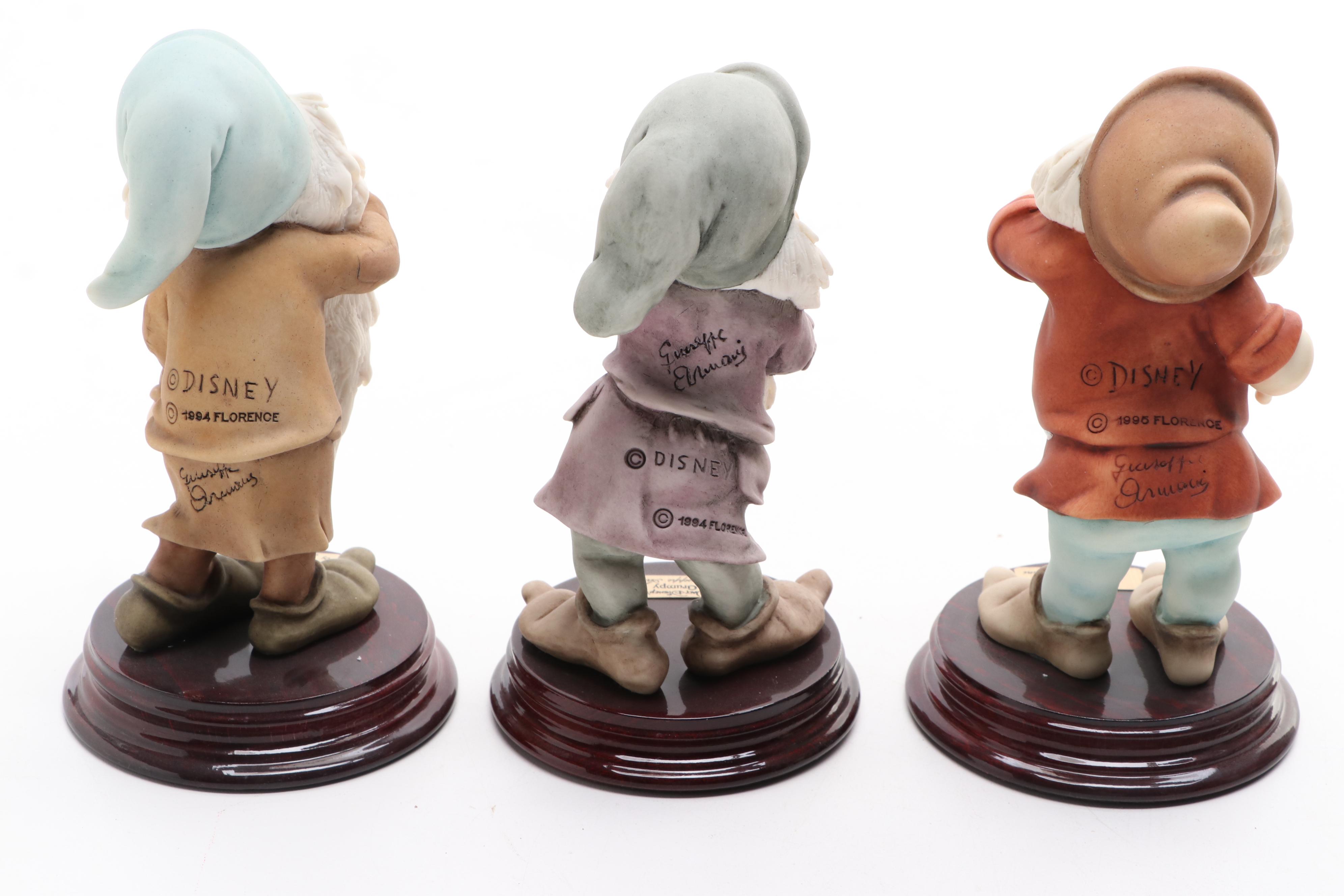 Giuseppe Armani Walt Disney's Seven Dwarves Porcelain Figurines