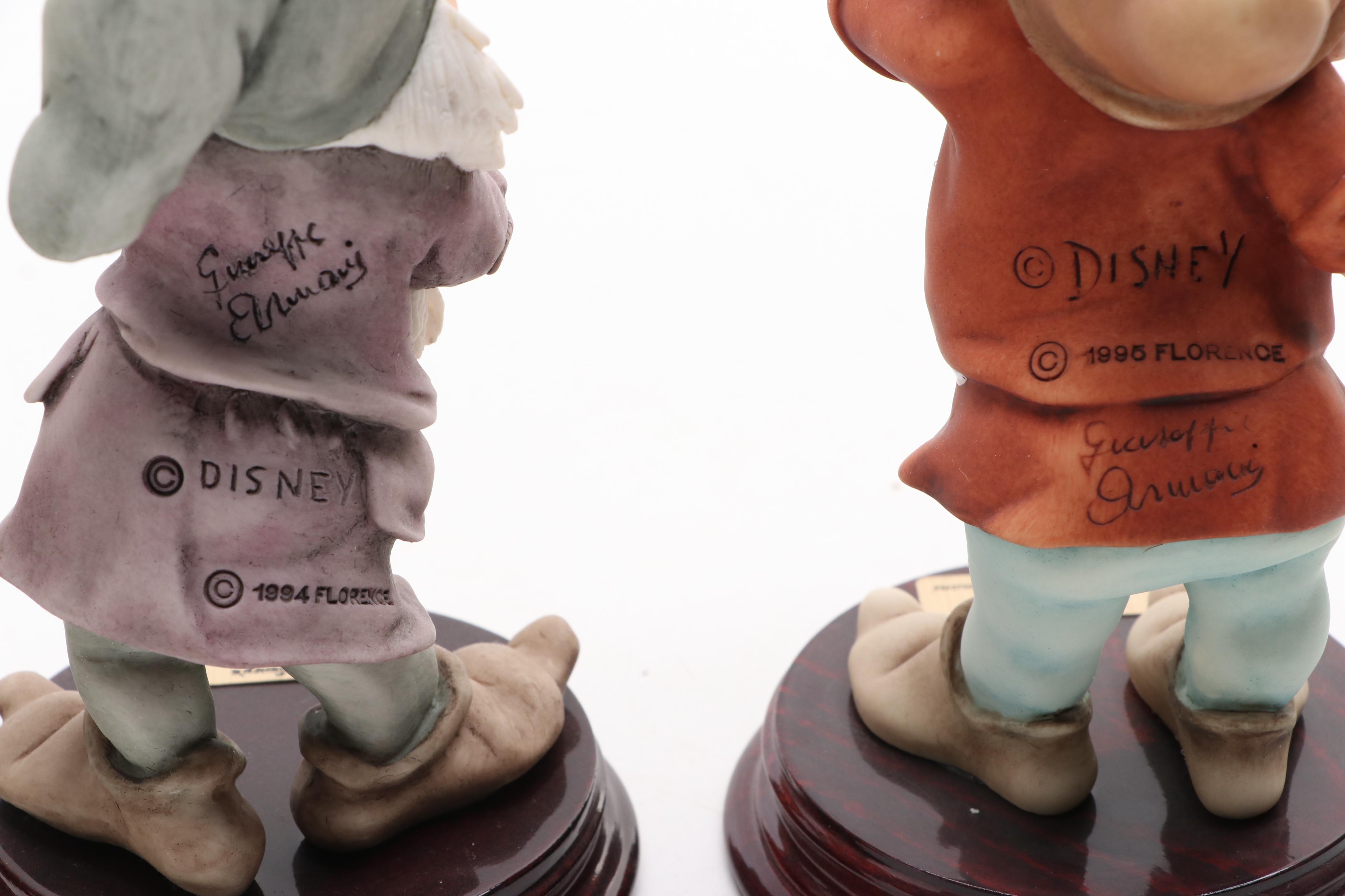 Giuseppe Armani Walt Disney's Seven Dwarves Porcelain Figurines