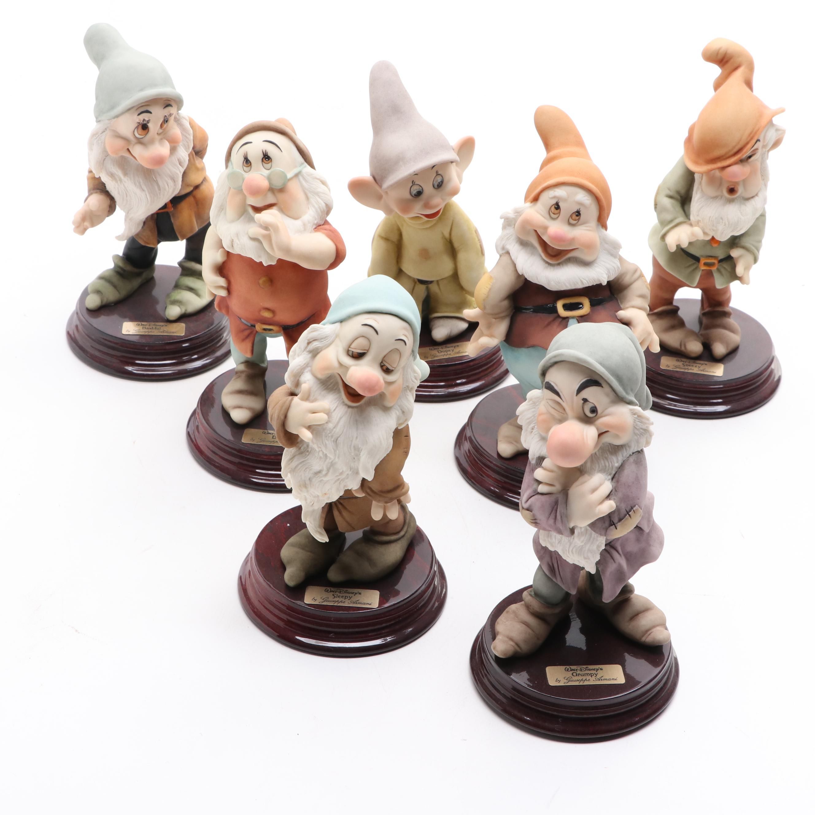 Giuseppe Armani Walt Disney's Seven Dwarves Porcelain Figurines