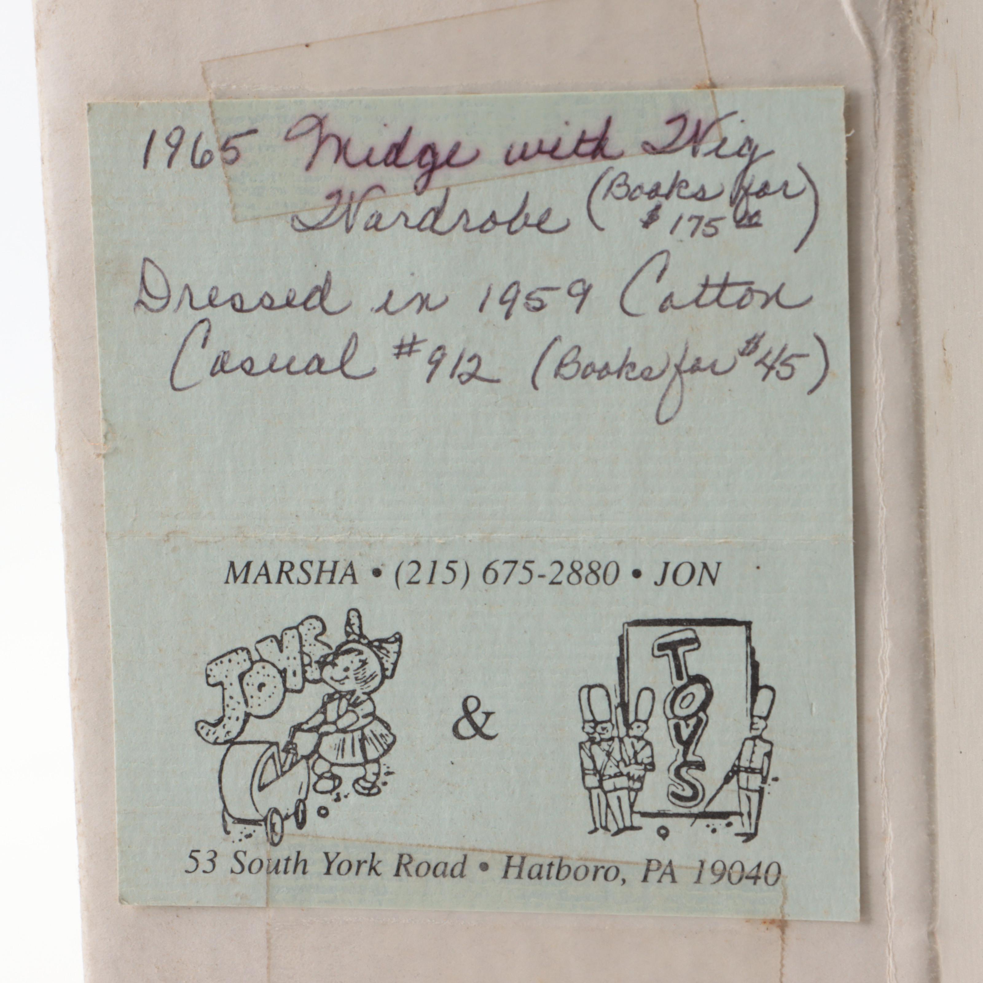 Mattel Wig Wardrobe Midge with Wigs and Stand