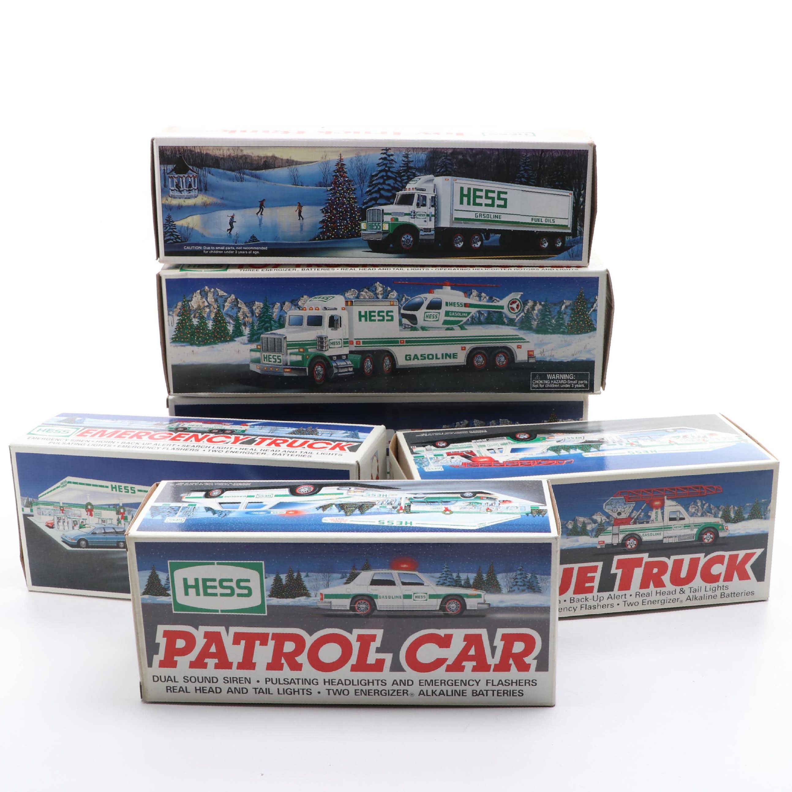 Hess Patrol Car, Emergency Truck, and More Diecast Vehicles, 1990s