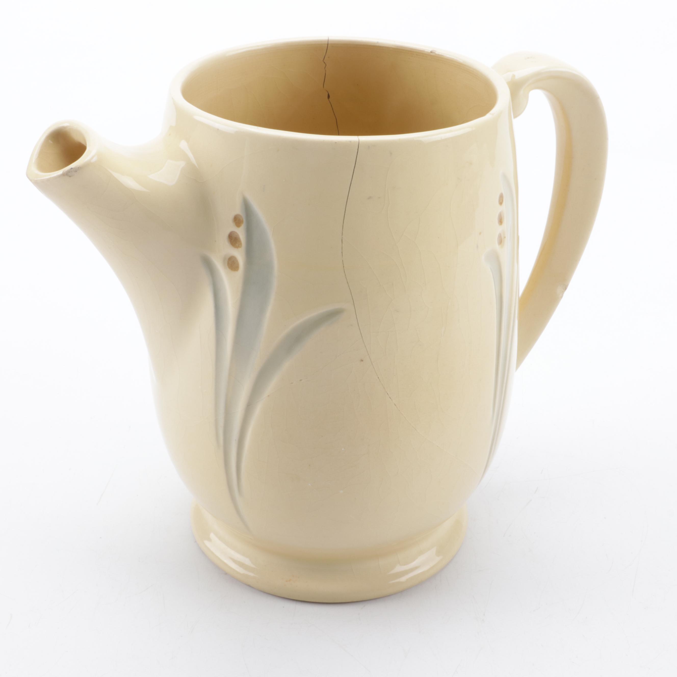 Weller Pottery and Roseville Pottery Glazed Ceramic Pitchers