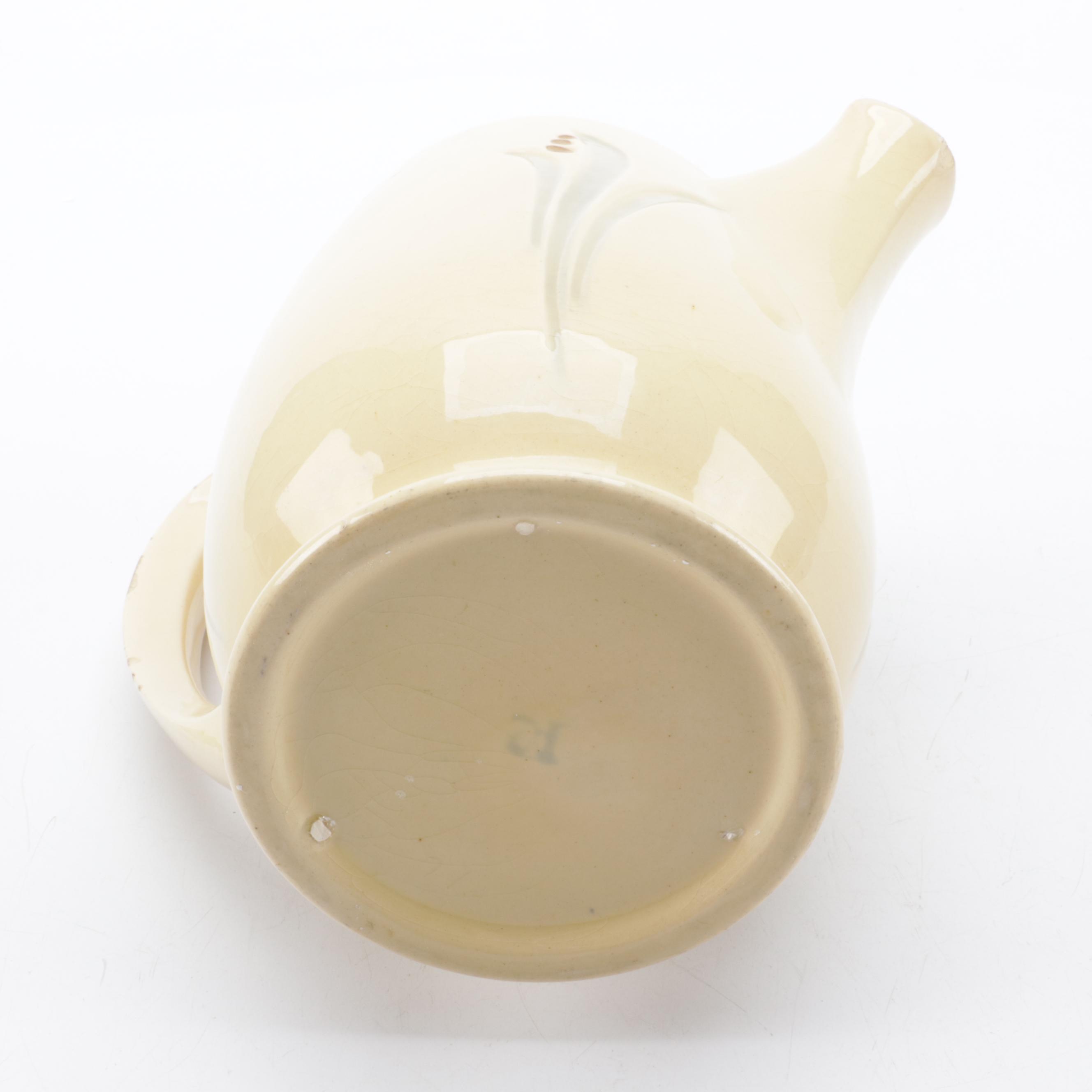 Weller Pottery and Roseville Pottery Glazed Ceramic Pitchers