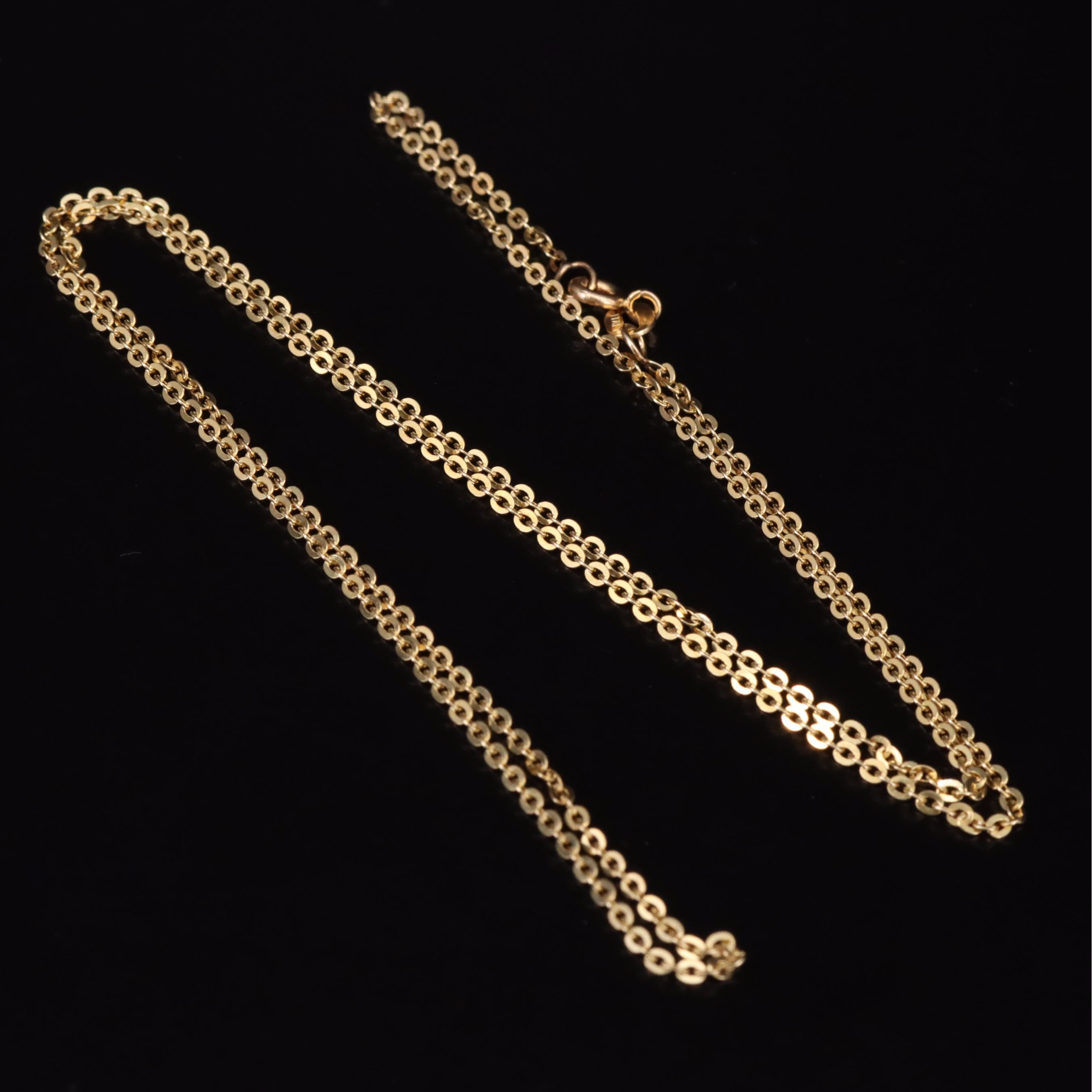 Italian 14K Cable Chain Necklace