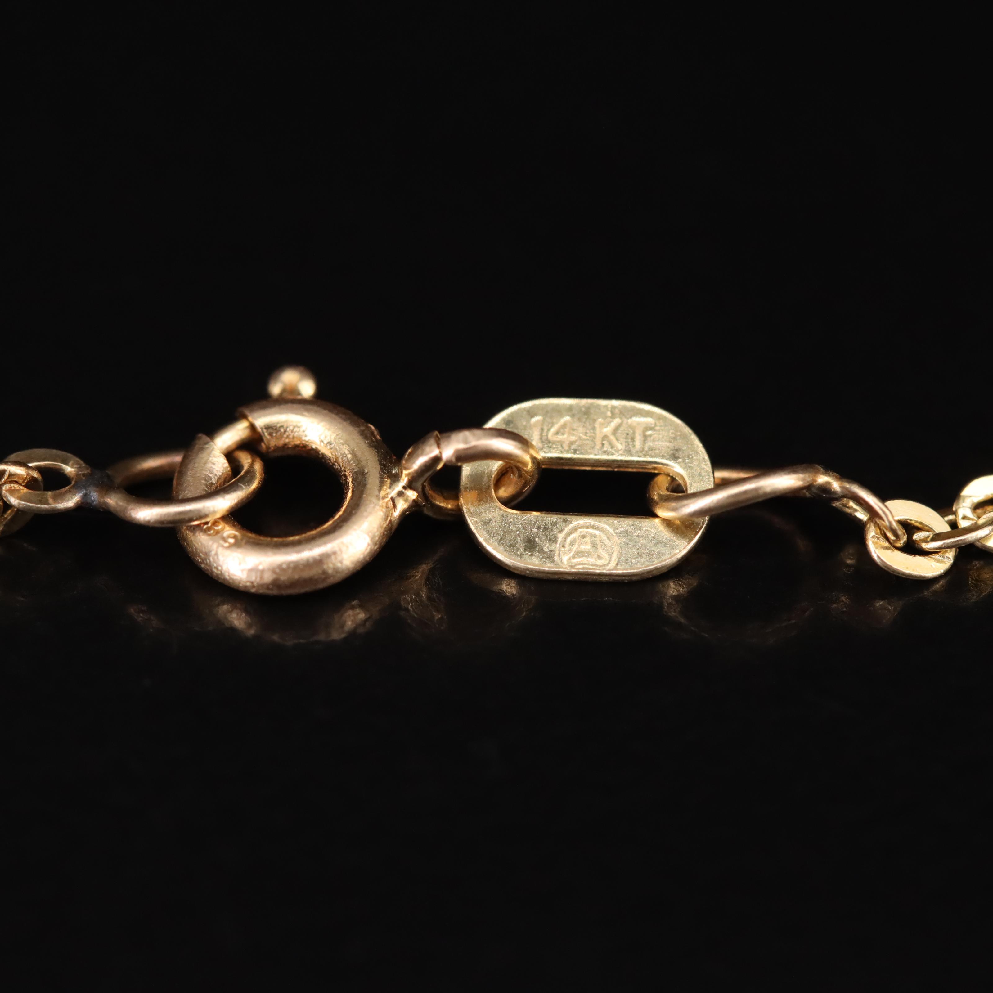 Italian 14K Cable Chain Necklace