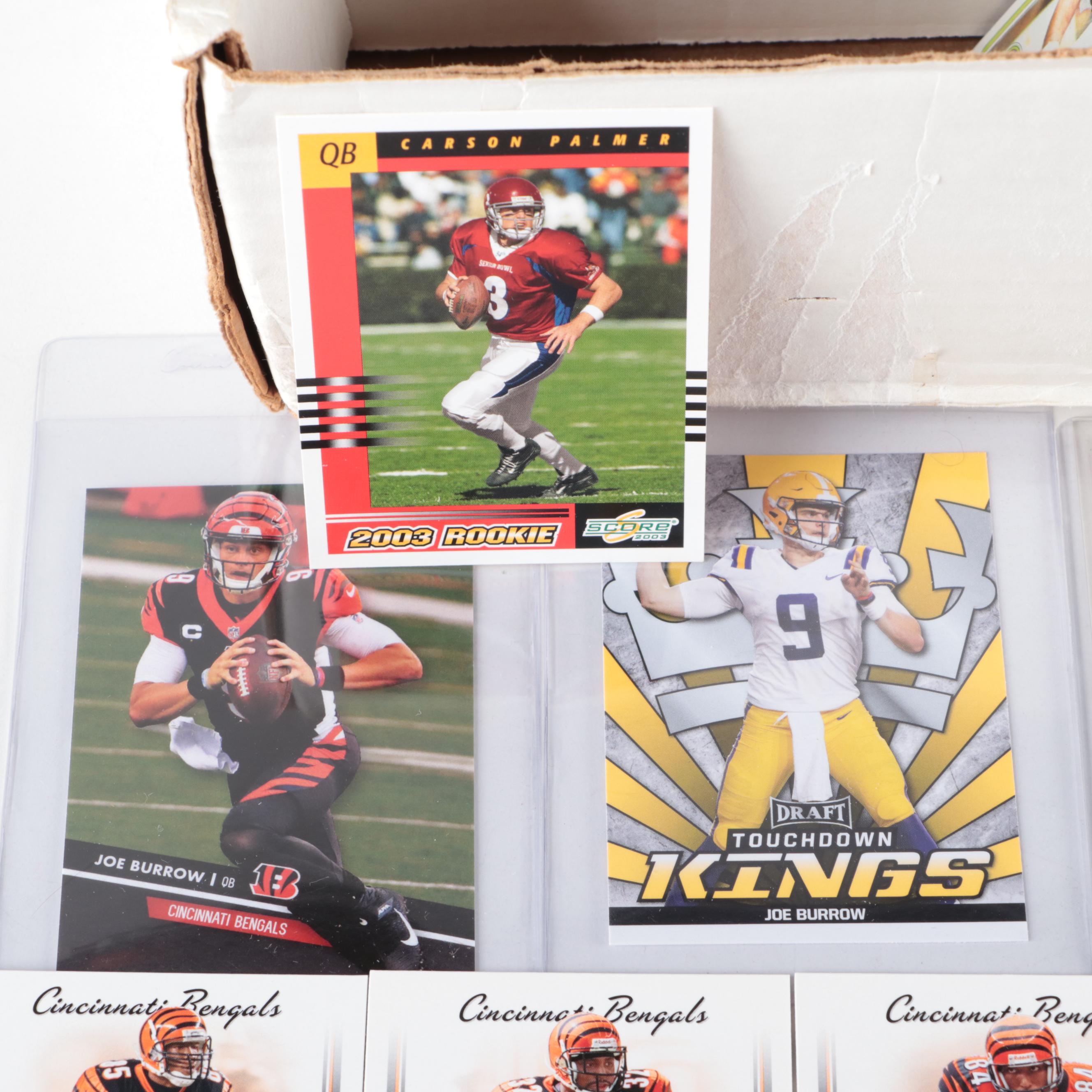 Cincinnati Bengals Football Card Collection Featuring Joe Burrow and More