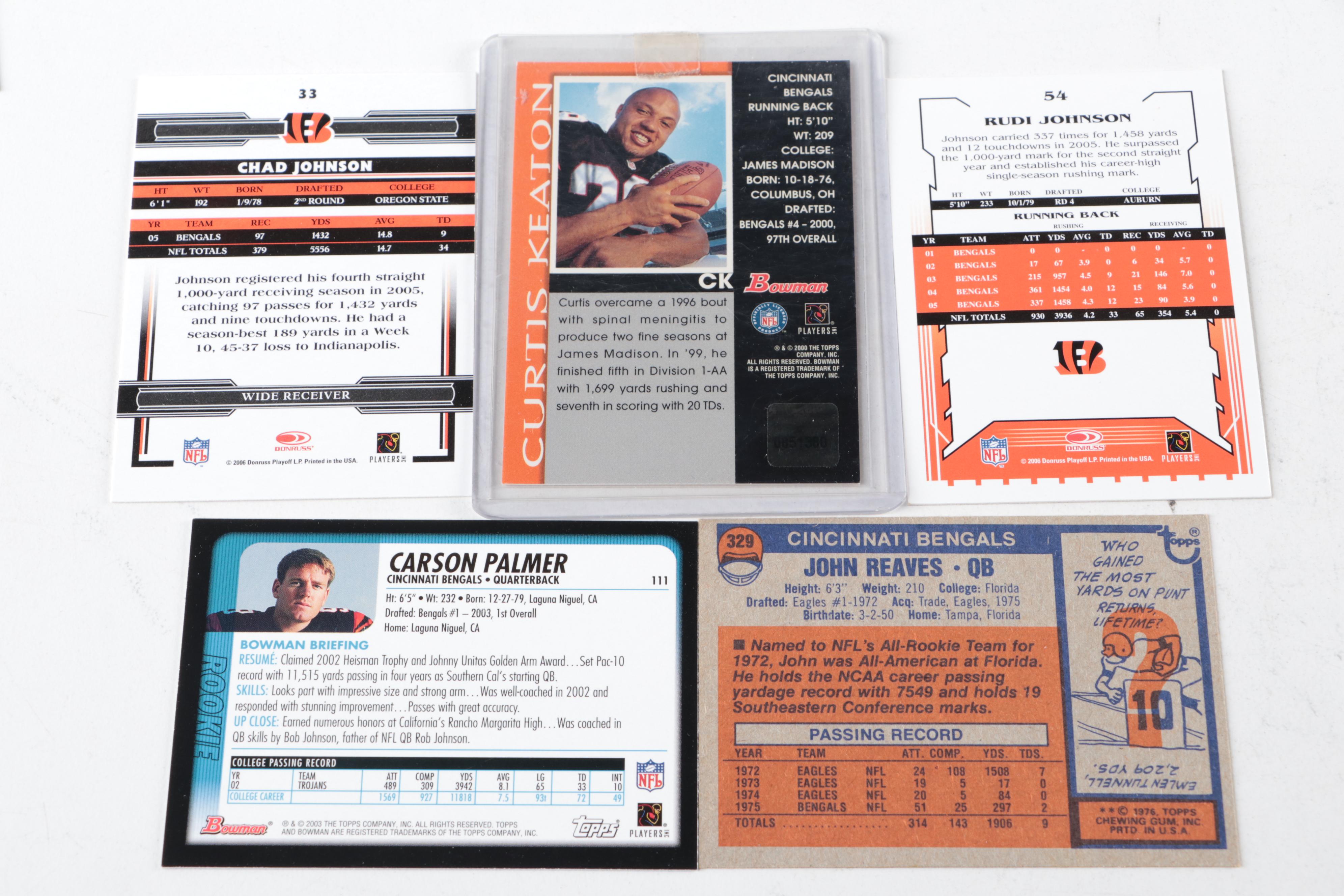 Cincinnati Bengals Football Card Collection Featuring Joe Burrow and More