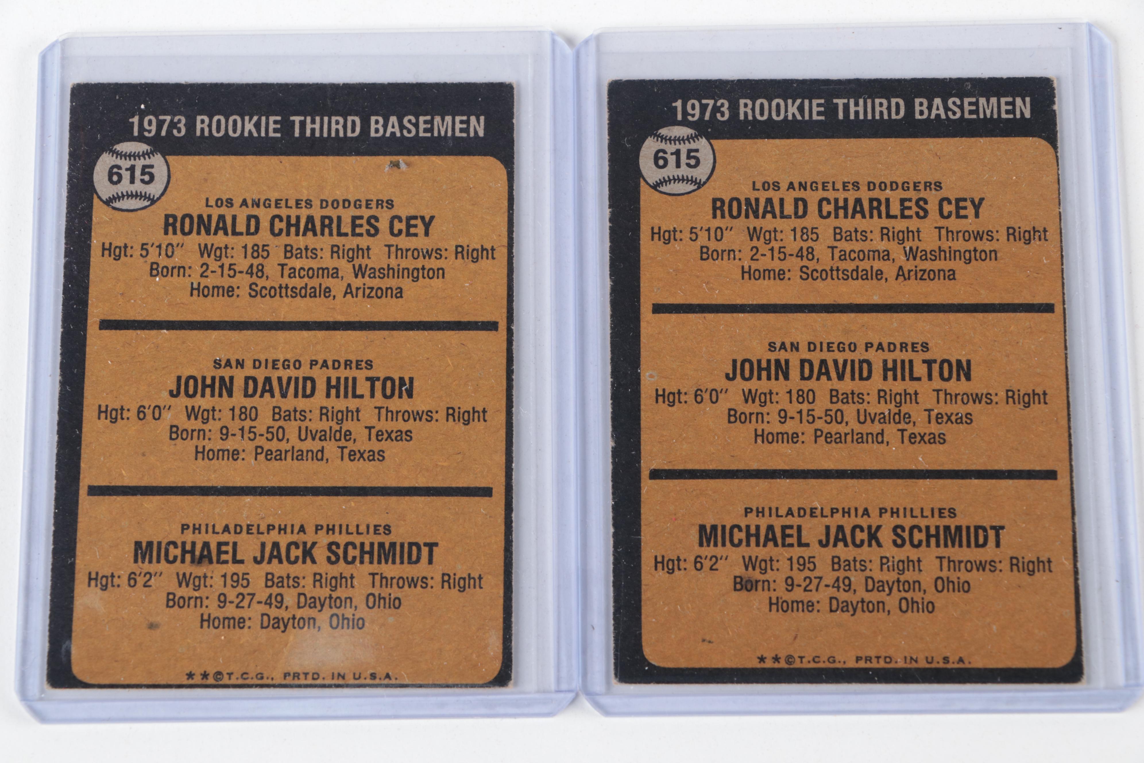 1973 Topps Mike Schmidt Rookie Cards, Philadelphia Phillies