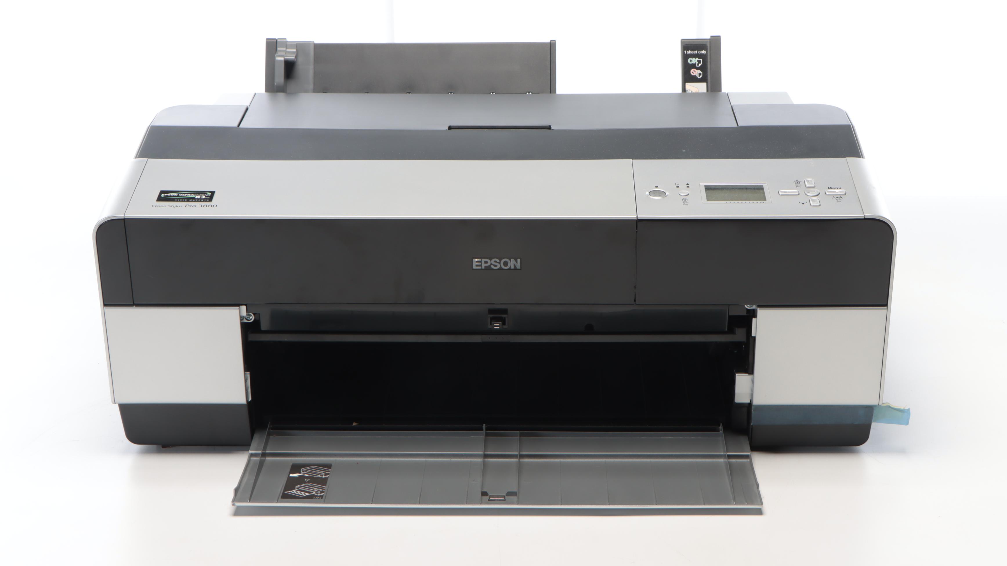 Epson Stylus Pro 3880 Printer with Dust Cover, HP Ink, and More