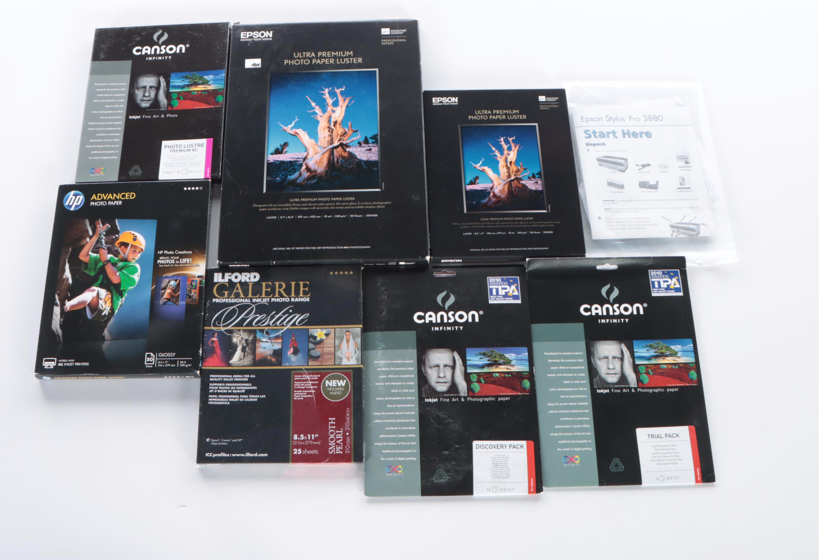 Epson Stylus Pro 3880 Printer with Dust Cover, HP Ink, and More