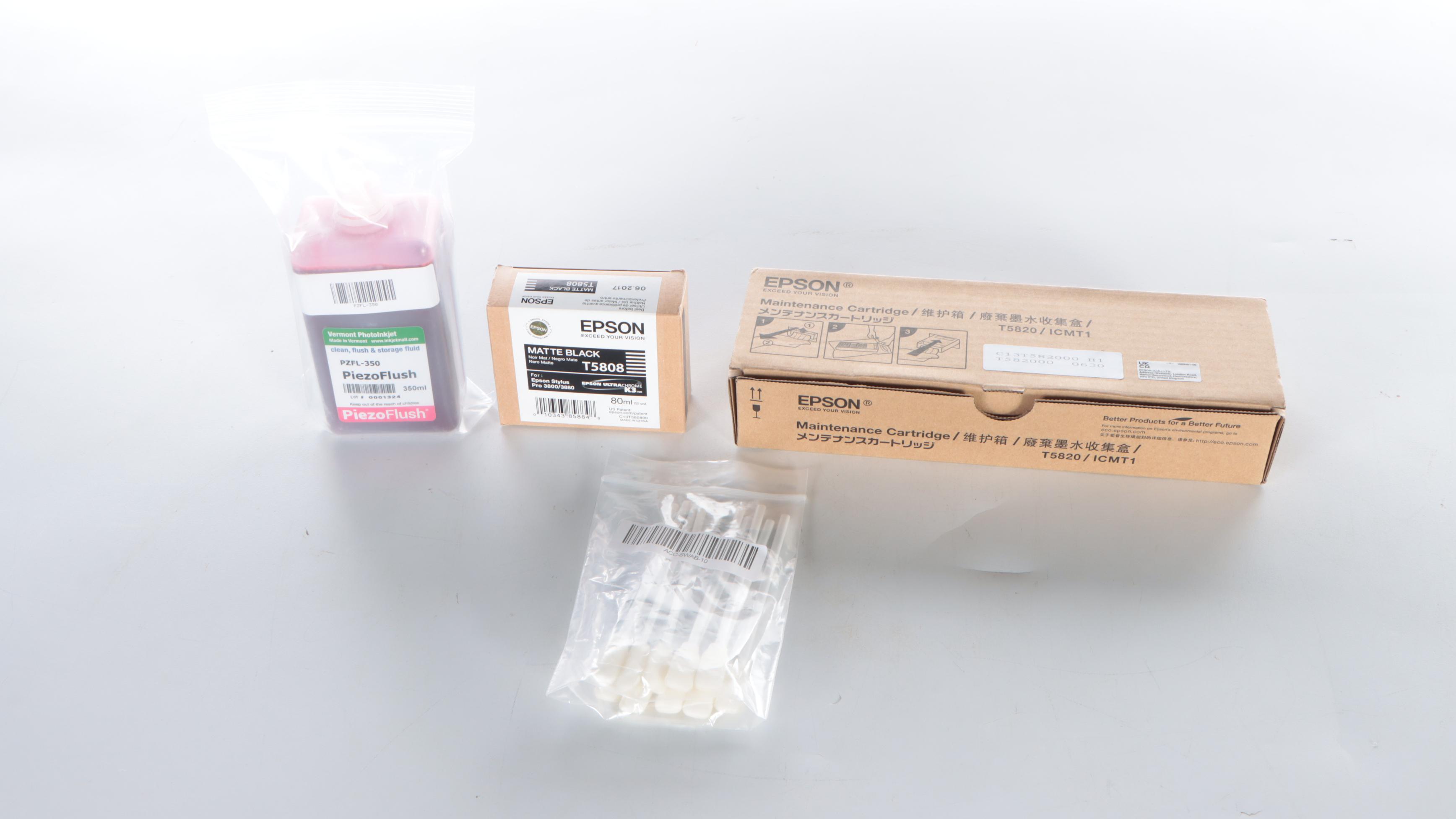 Epson Stylus Pro 3880 Printer with Dust Cover, HP Ink, and More