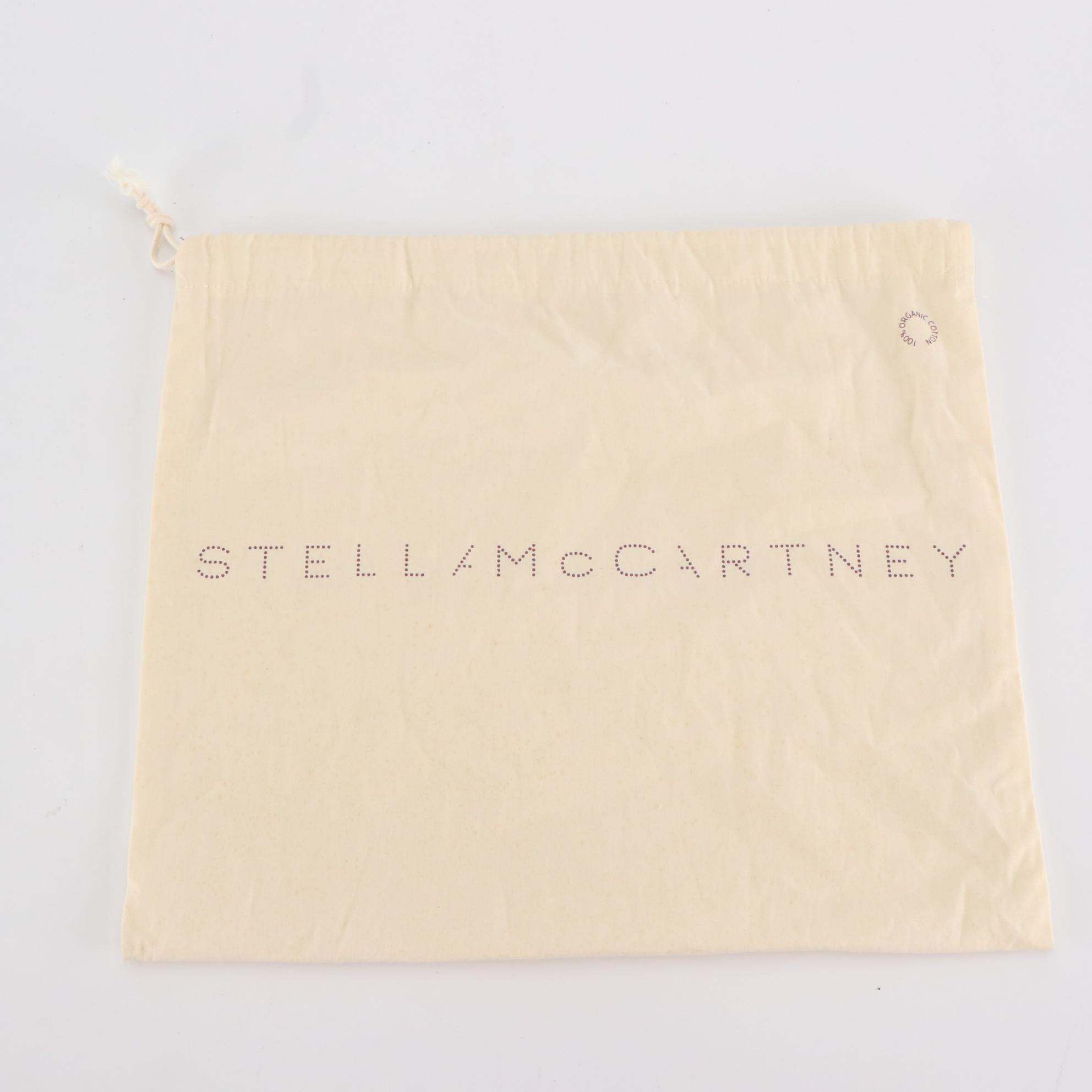 Stella McCartney Silver Metallic Woven Falabella Chain Crossbody Bag