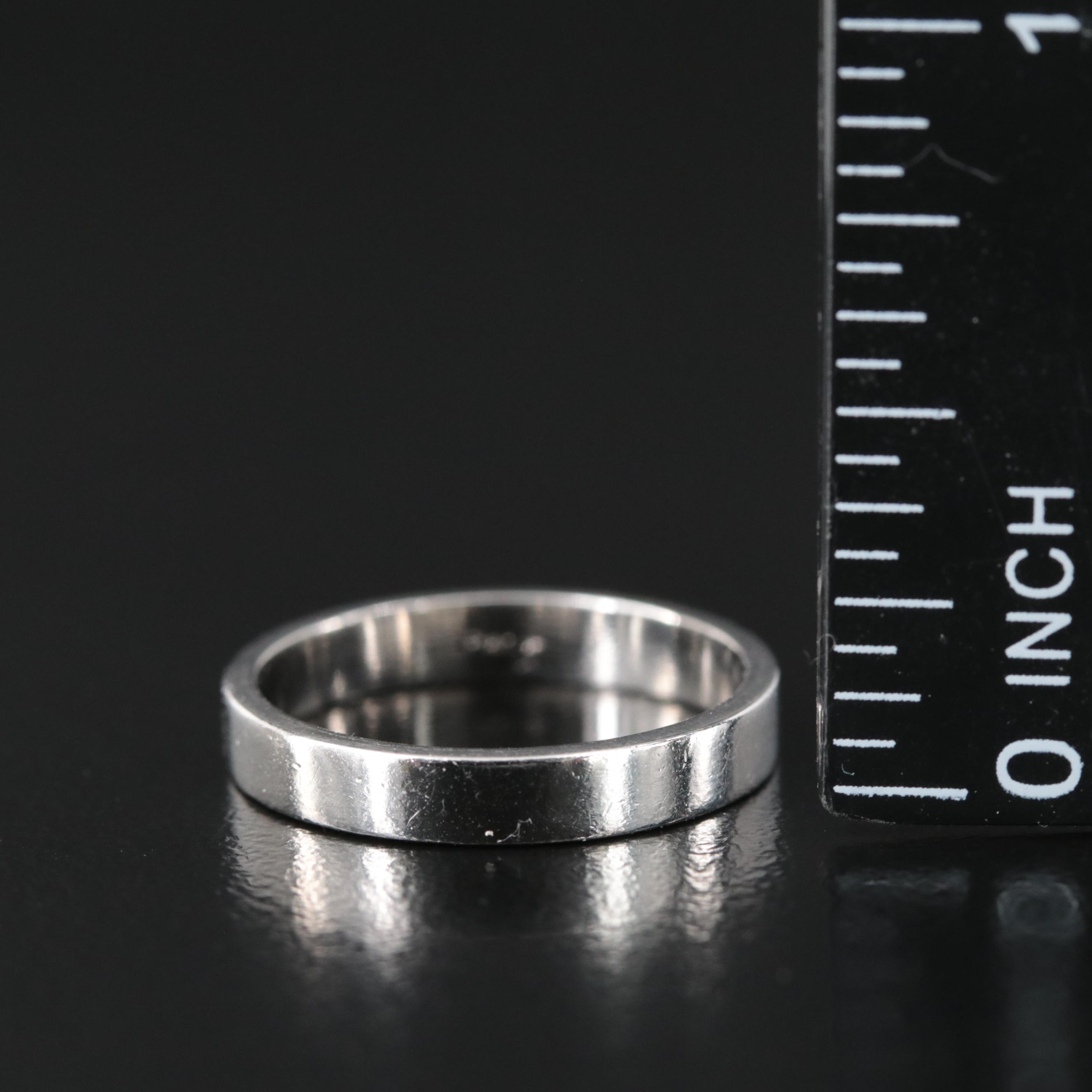 Platinum Square Edge Band