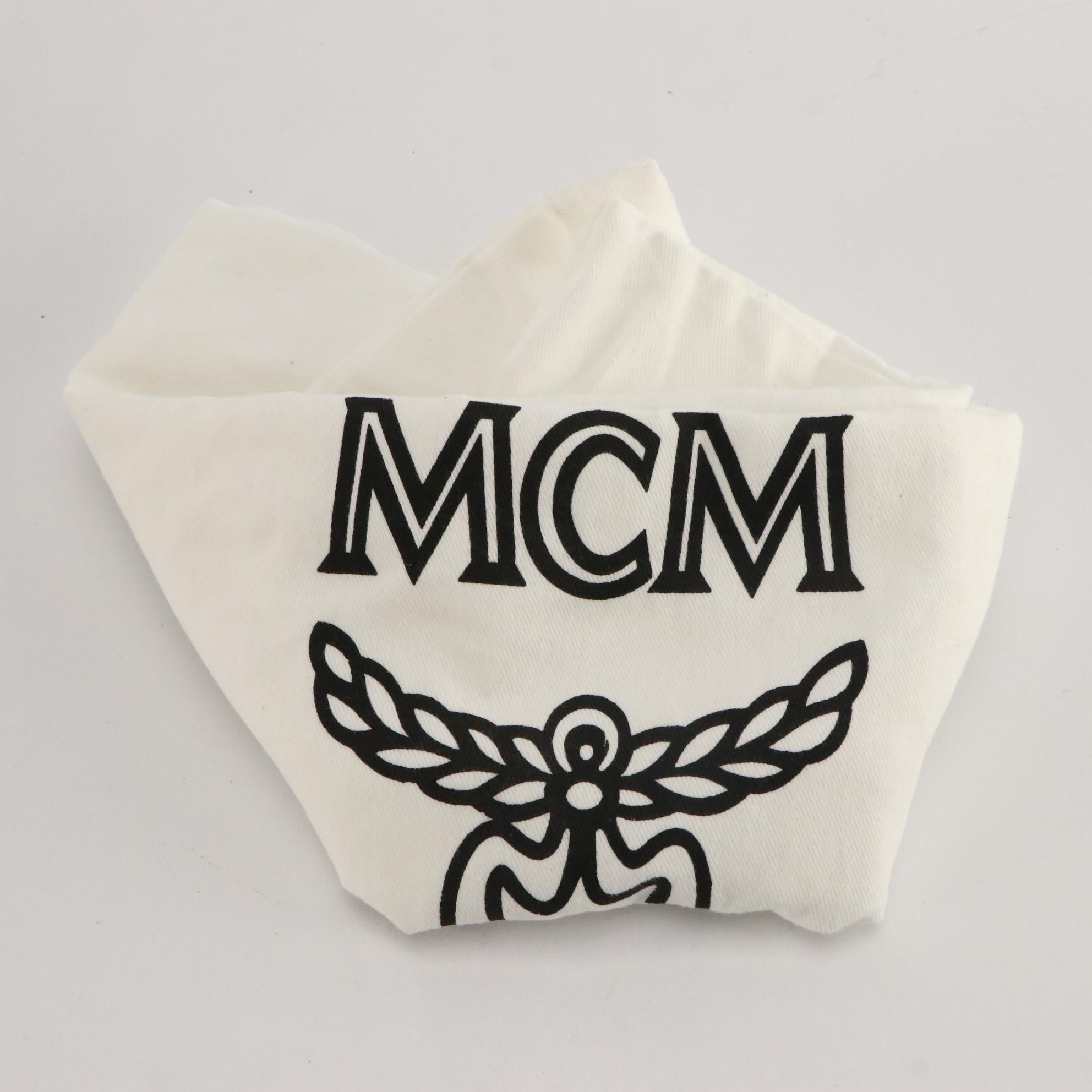 MCM Mini Visetos Leather Studded Backpack