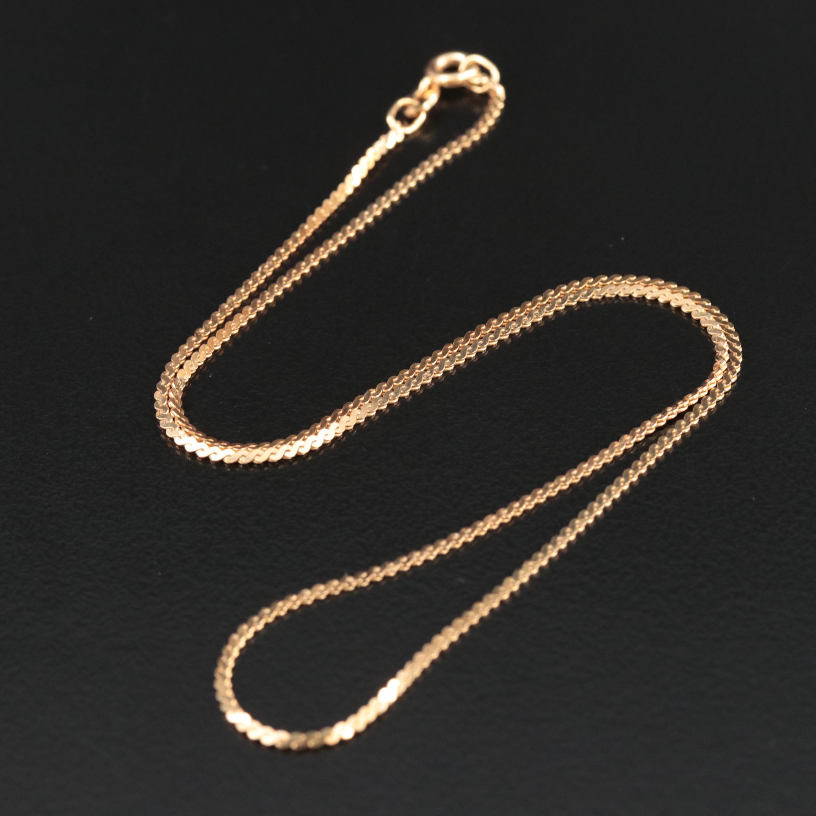 Italian 14K Chain Necklace
