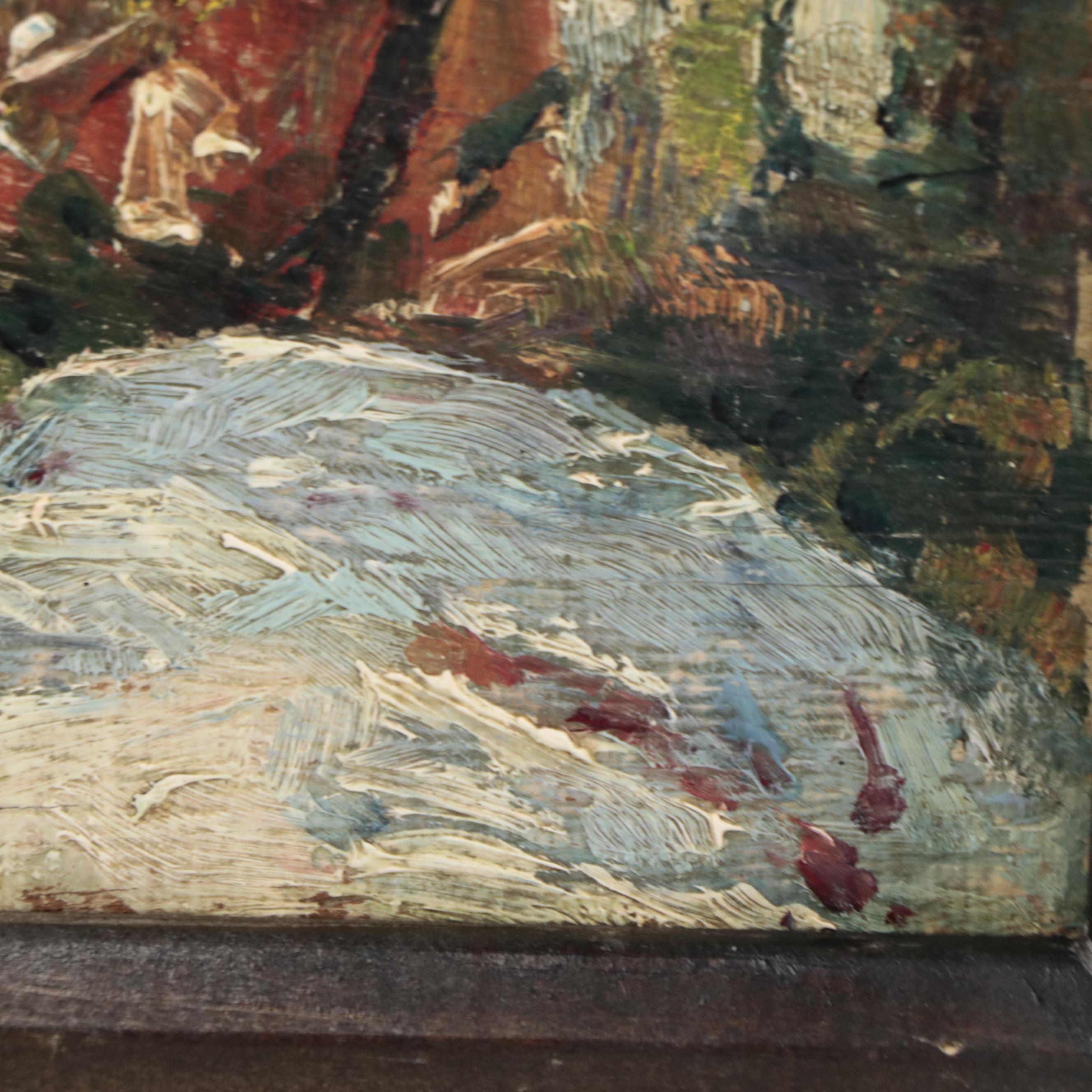 Landscape With Stone Bridge Oil Painting