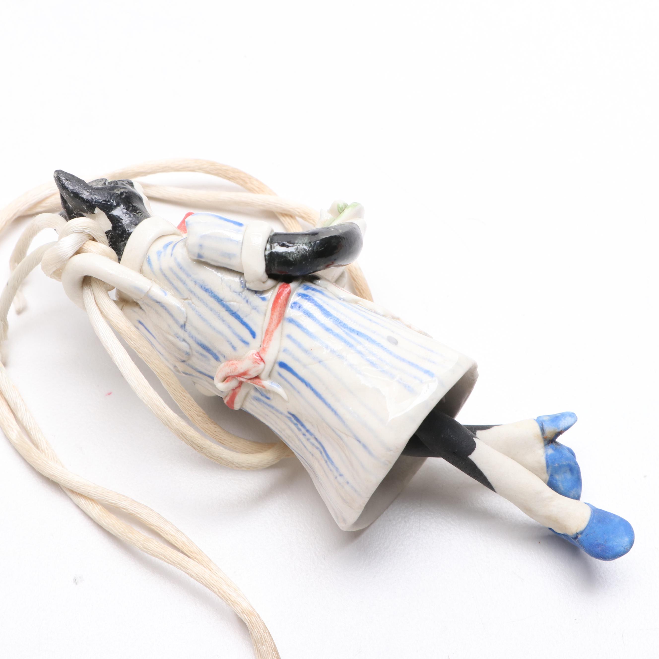 Terry Johnson Art Pottery Terracotta Tile with Other Cat Themed Décor