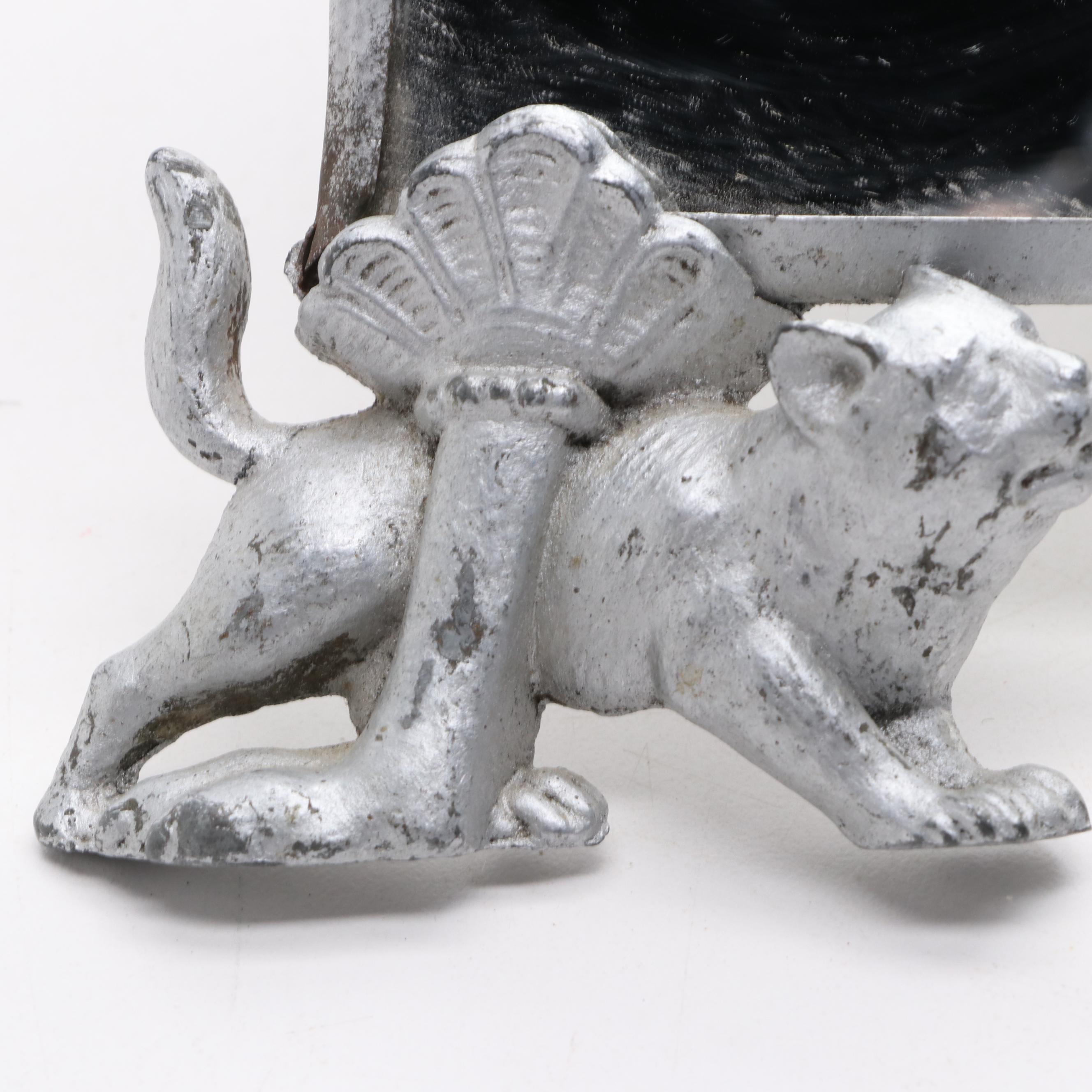 Terry Johnson Art Pottery Terracotta Tile with Other Cat Themed Décor