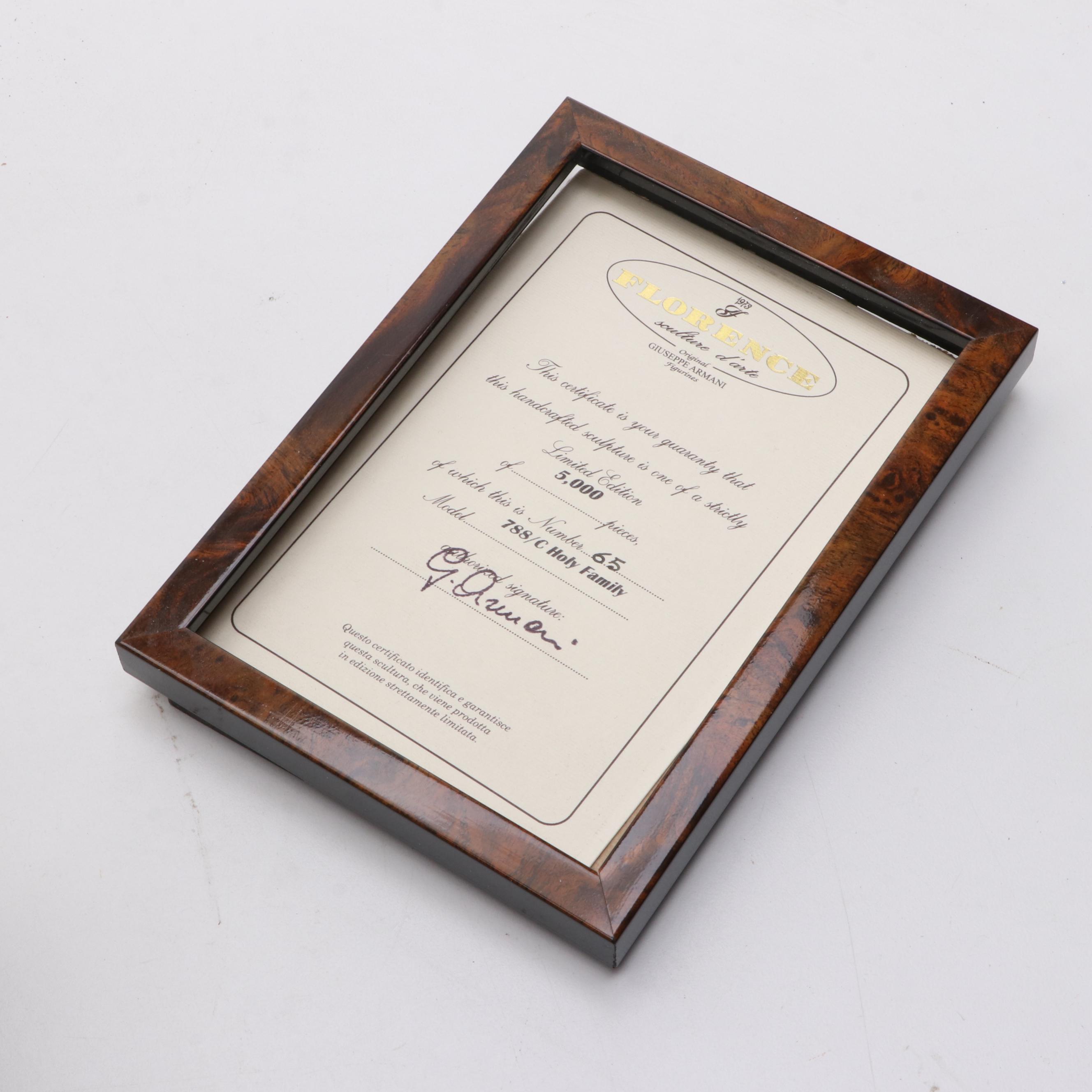 Giuseppe Armani "The Holy Family" Limited Edition Porcelain Figurine