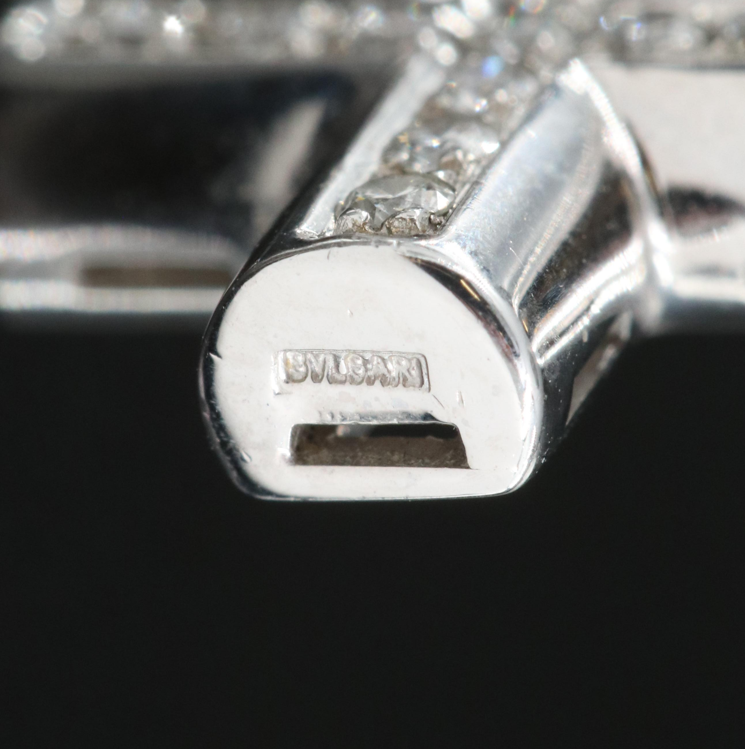 Bulgari BVLGARI 18K 0.20 CTW Diamond Greek Cross Necklace