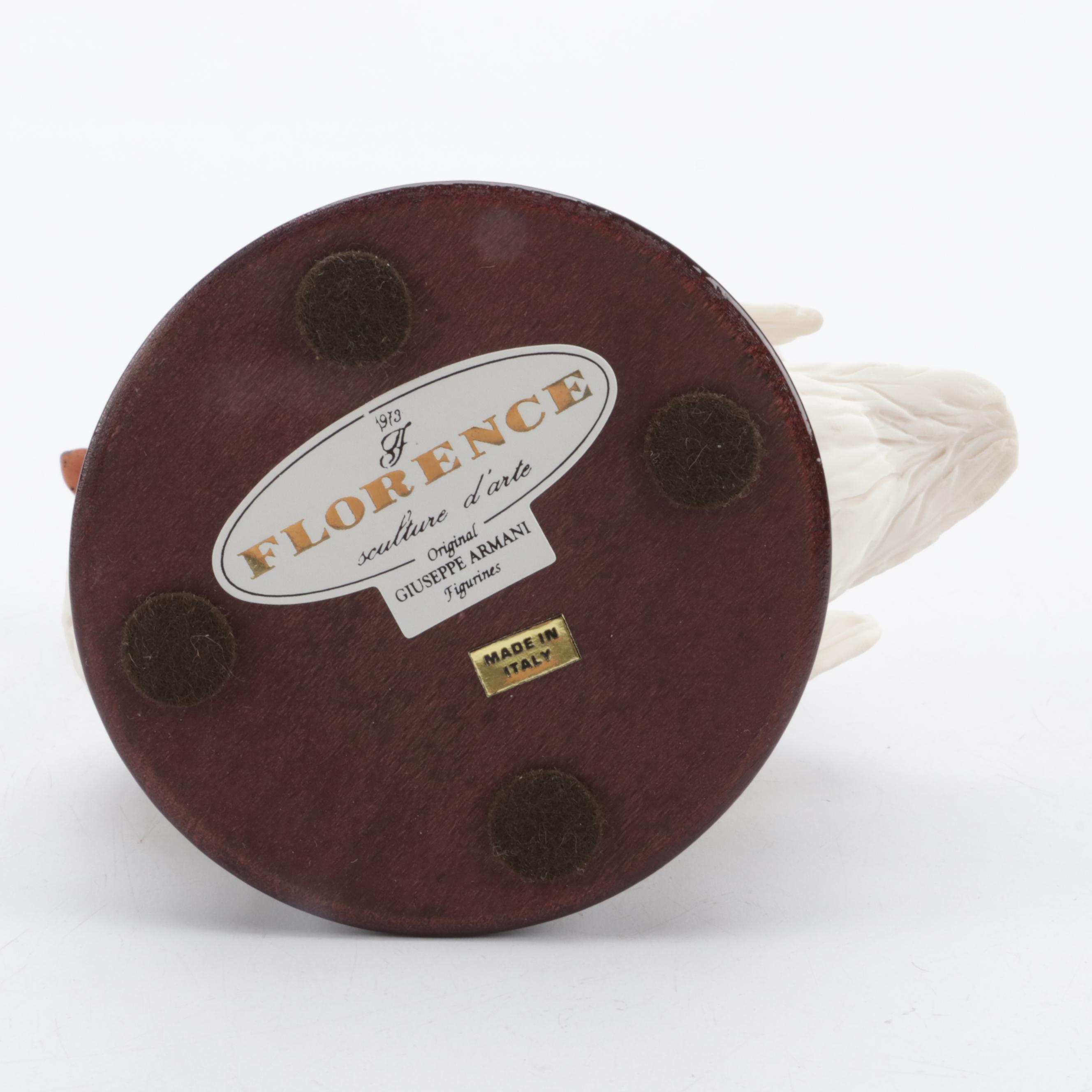 Florence Giuseppe Armani "Swan" and "Swan With Head On Back" Porcelain Figurines