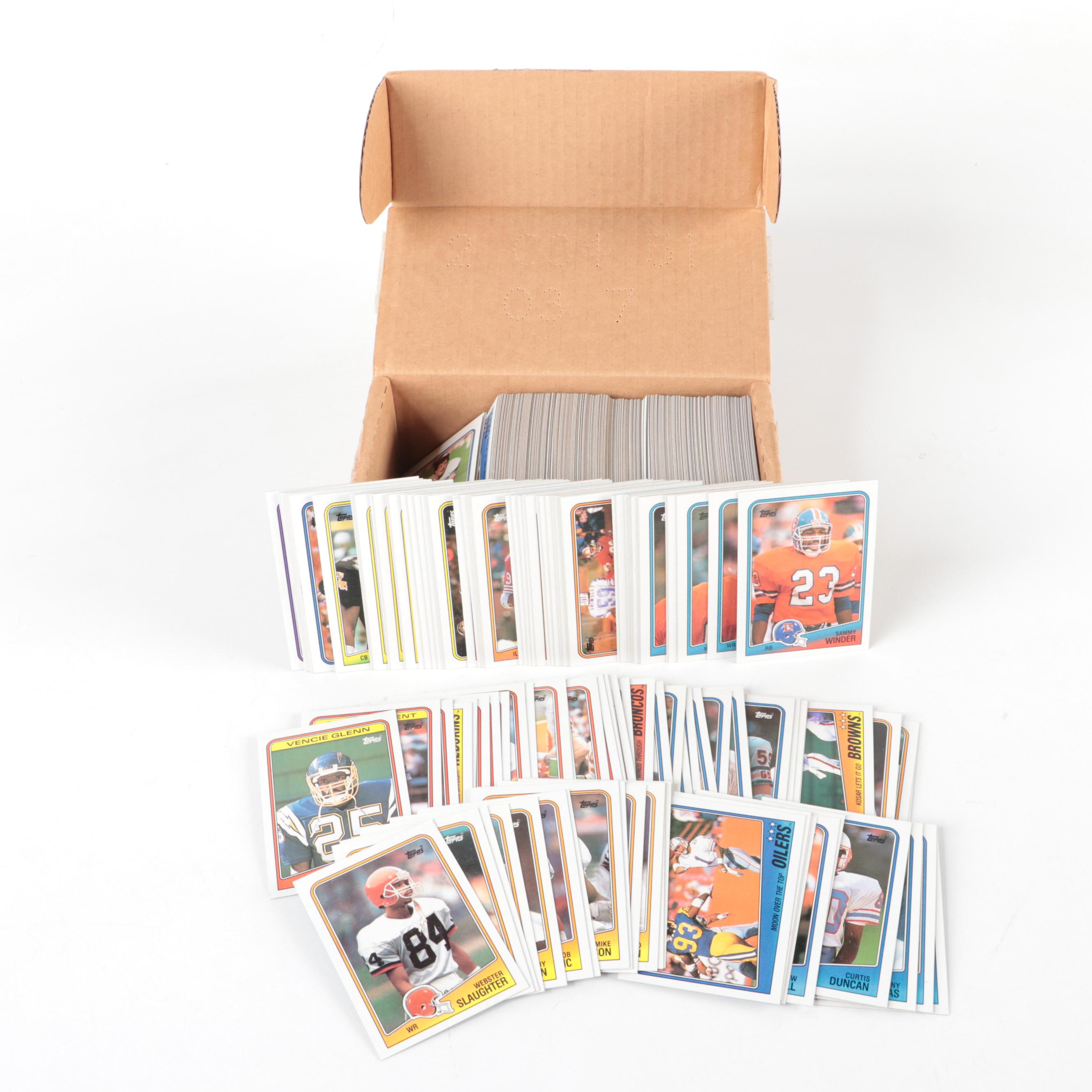 1988 Topps Football Cards, Bo Jackson Rookie Cards, Stars, Vintage Cards, More