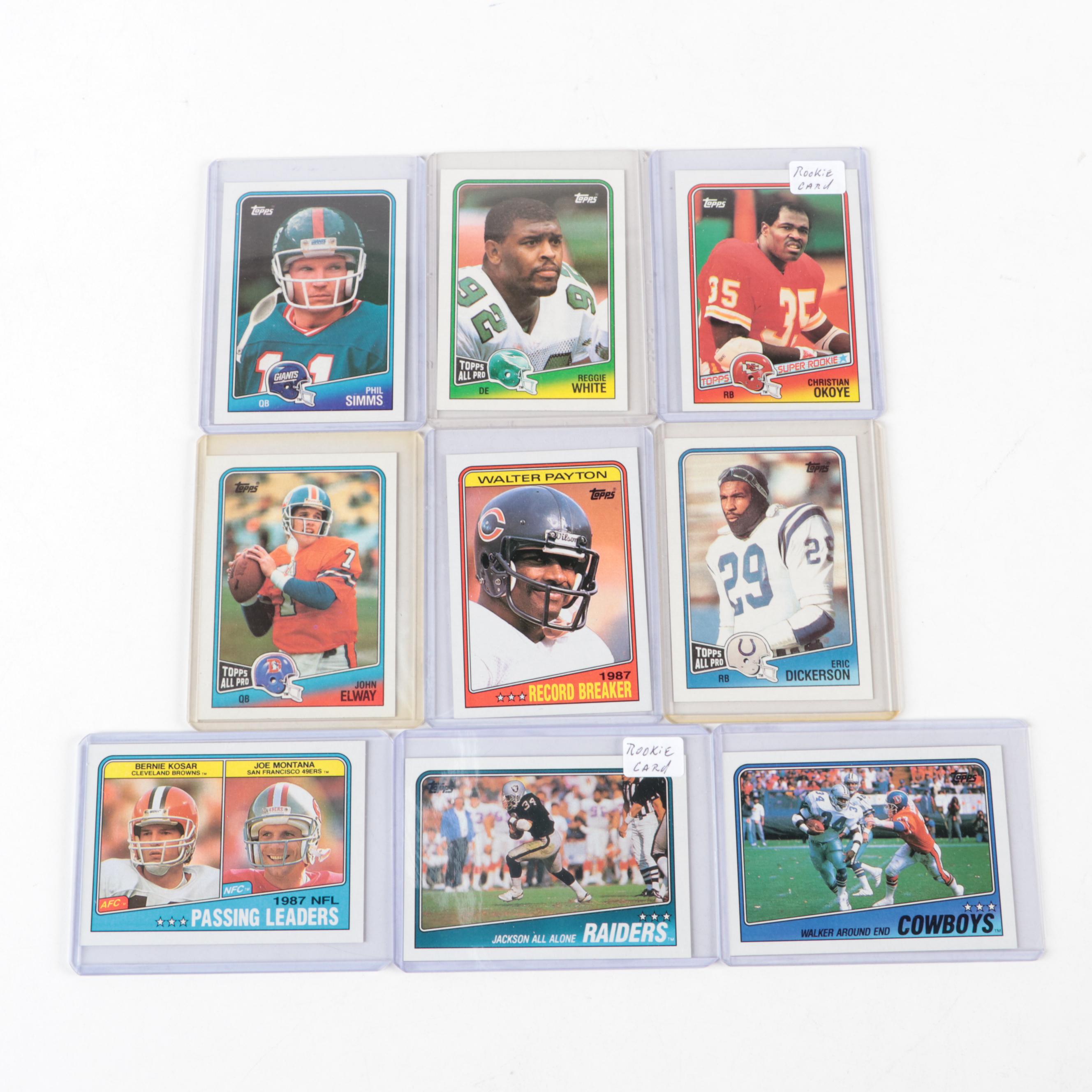 1988 Topps Football Cards, Bo Jackson Rookie Cards, Stars, Vintage Cards, More