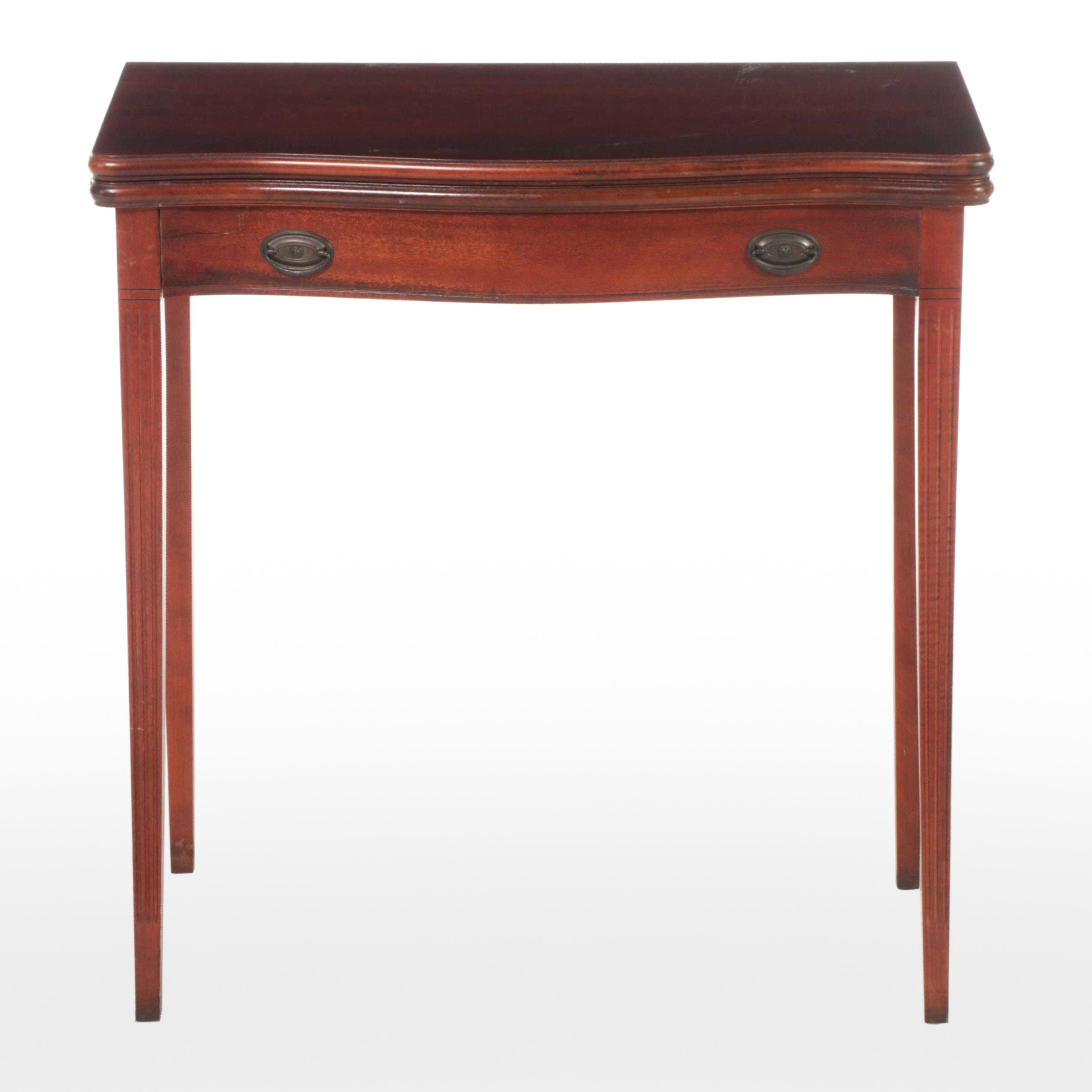 Hepplewhite Style Mahogany Games Table