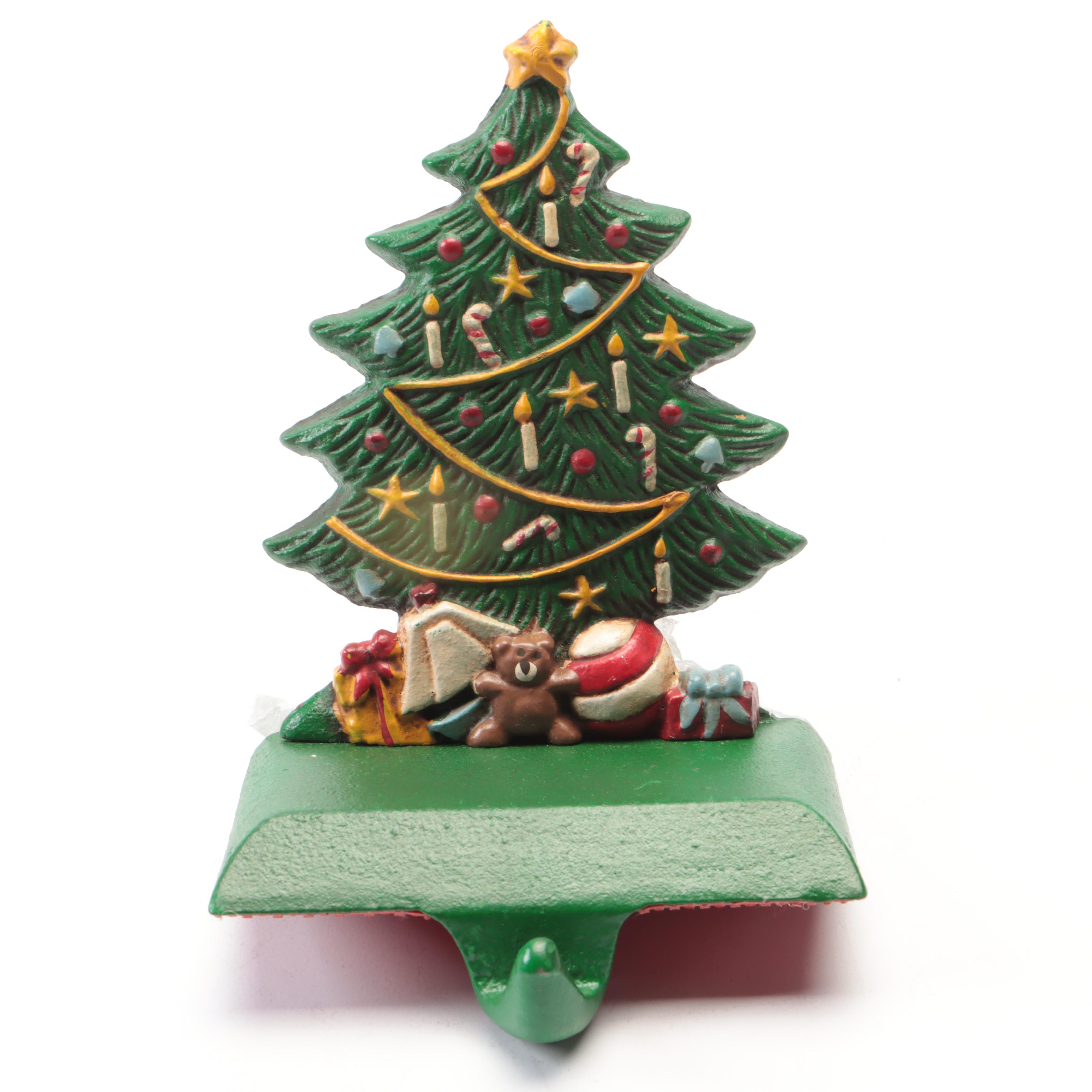 Midwest Importers Painted Cast Iron Mantel Stocking Holders EBTH