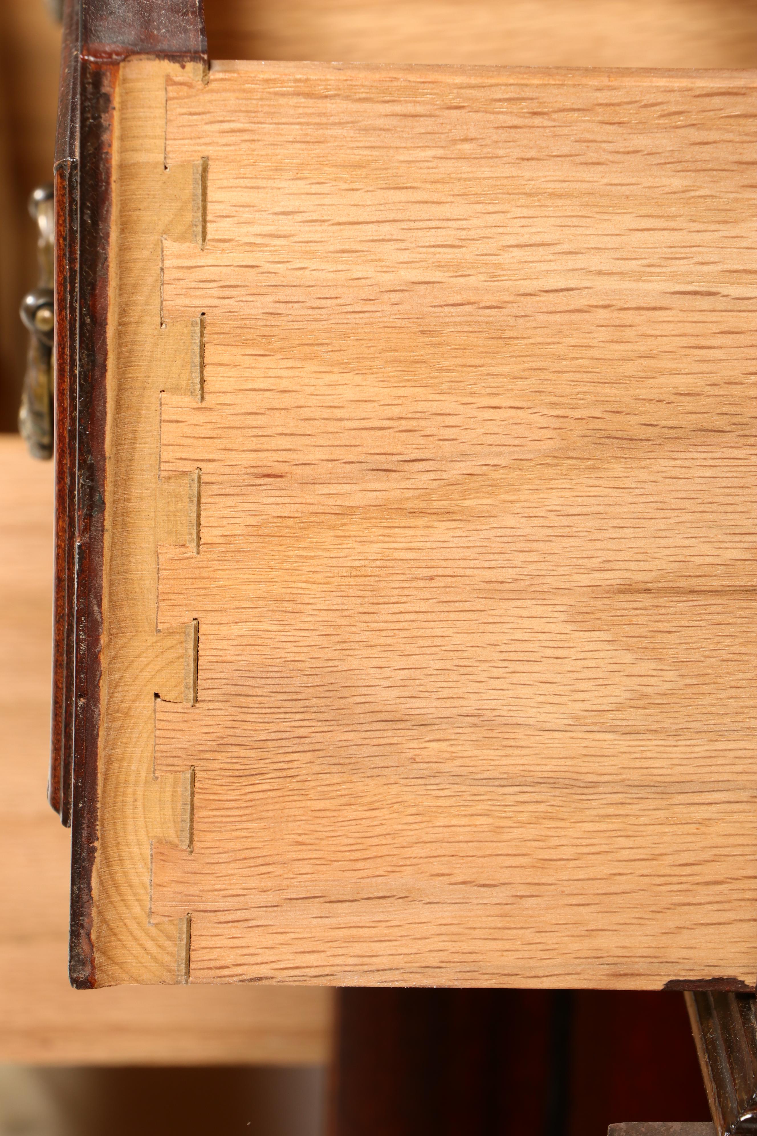 Hepplewhite Style Mahogany Breakfront China Cabinet