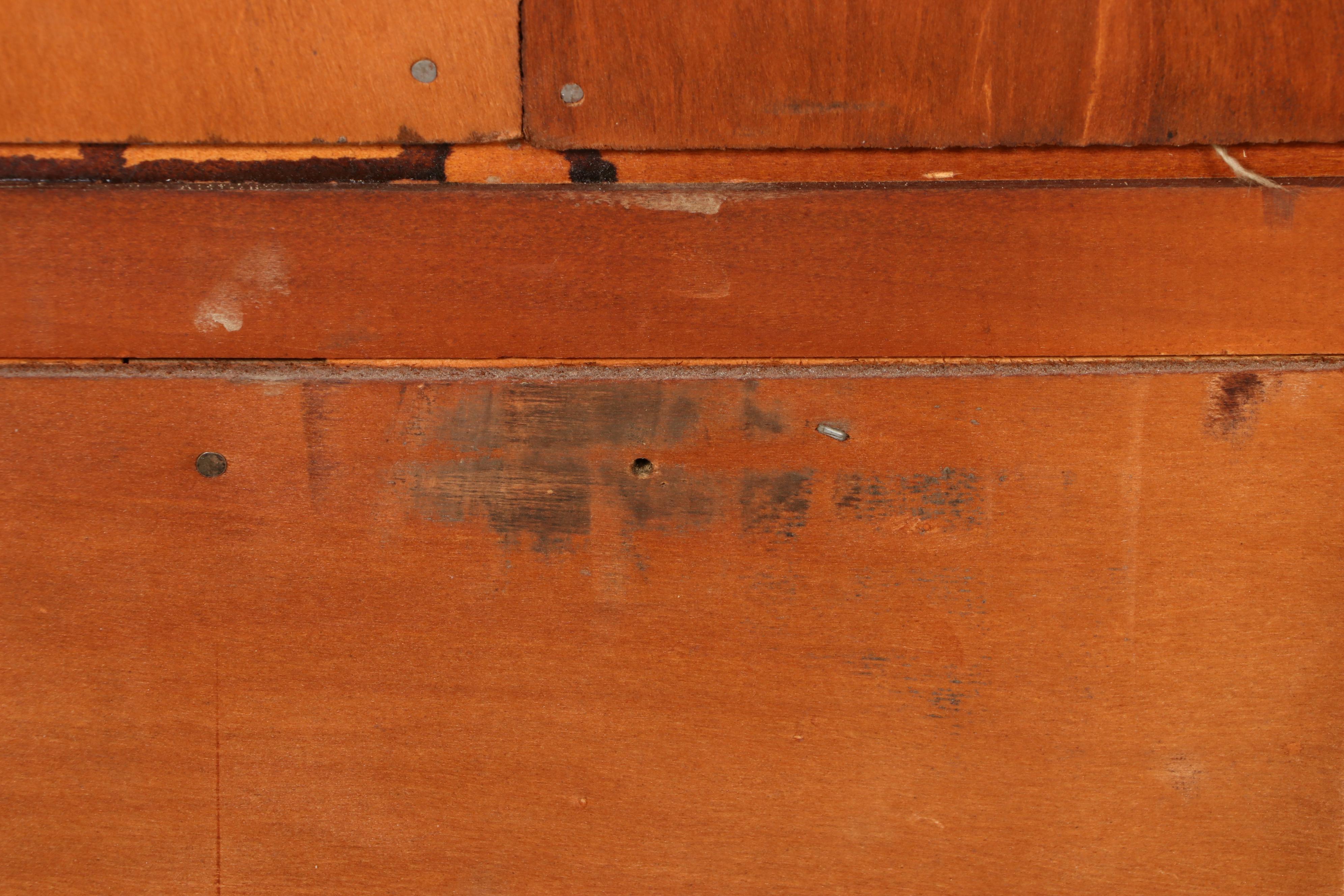 Hepplewhite Style Mahogany Breakfront China Cabinet