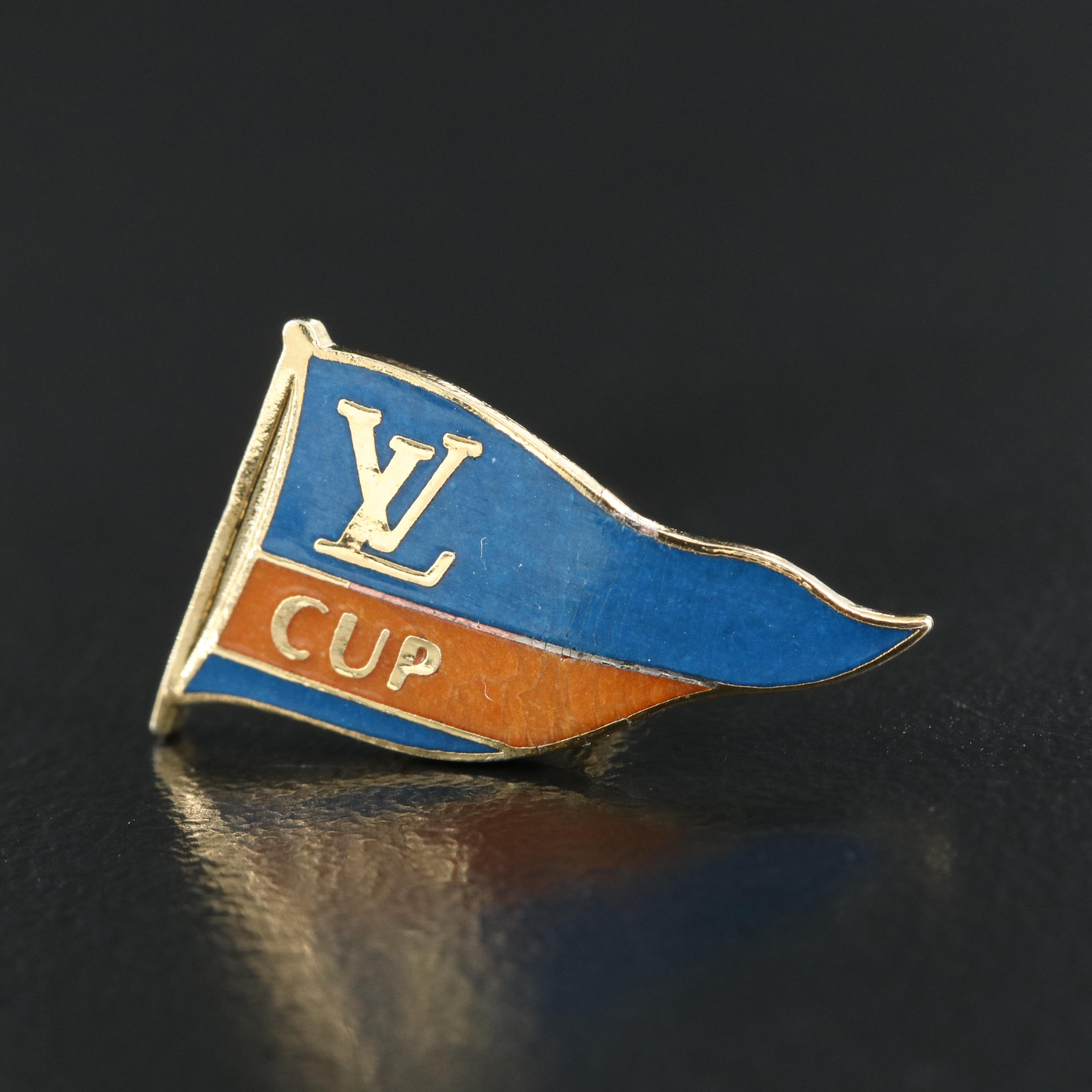 Louis Vuitton "LV Cup" Enamel Yacht Racing Lapel Pin