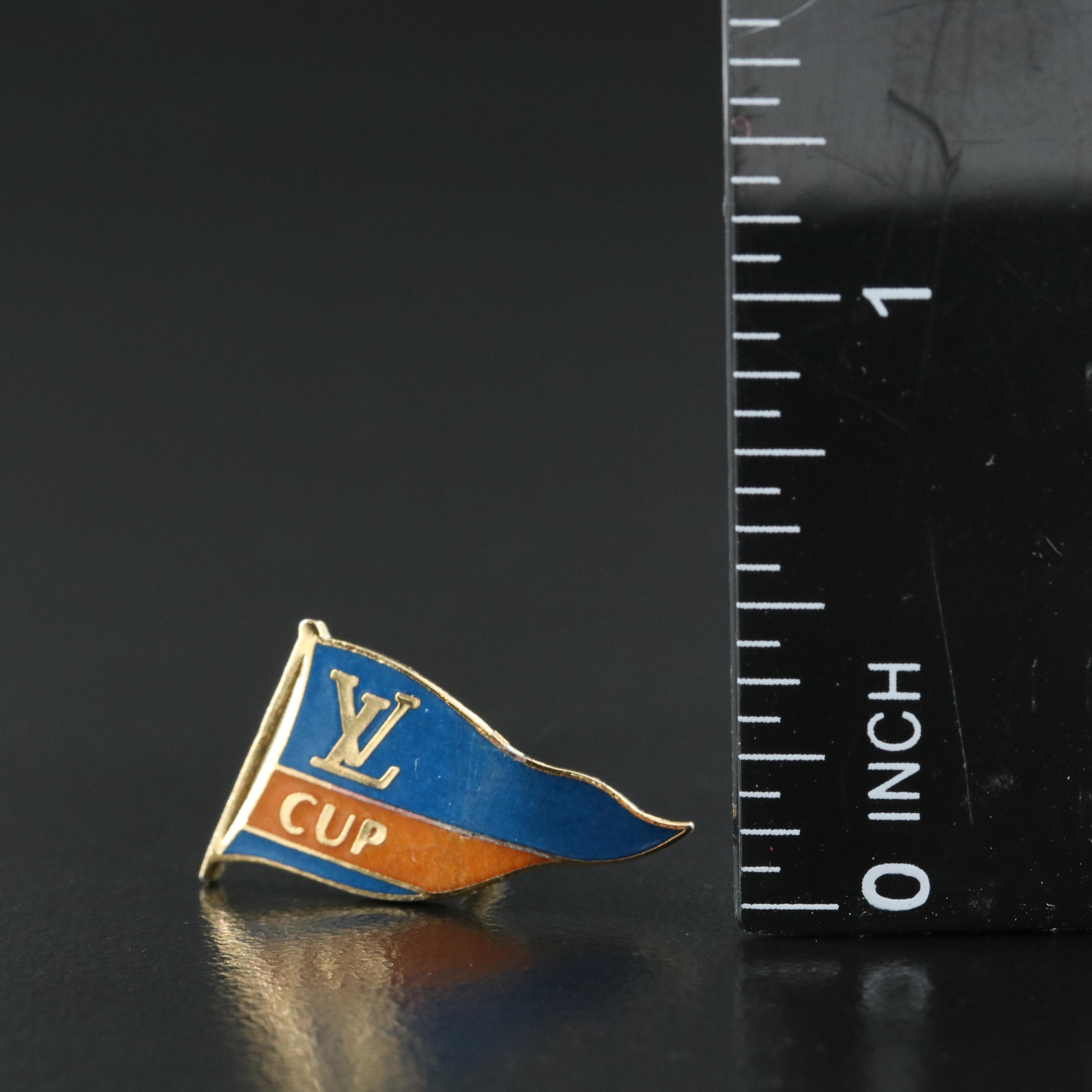 Louis Vuitton "LV Cup" Enamel Yacht Racing Lapel Pin