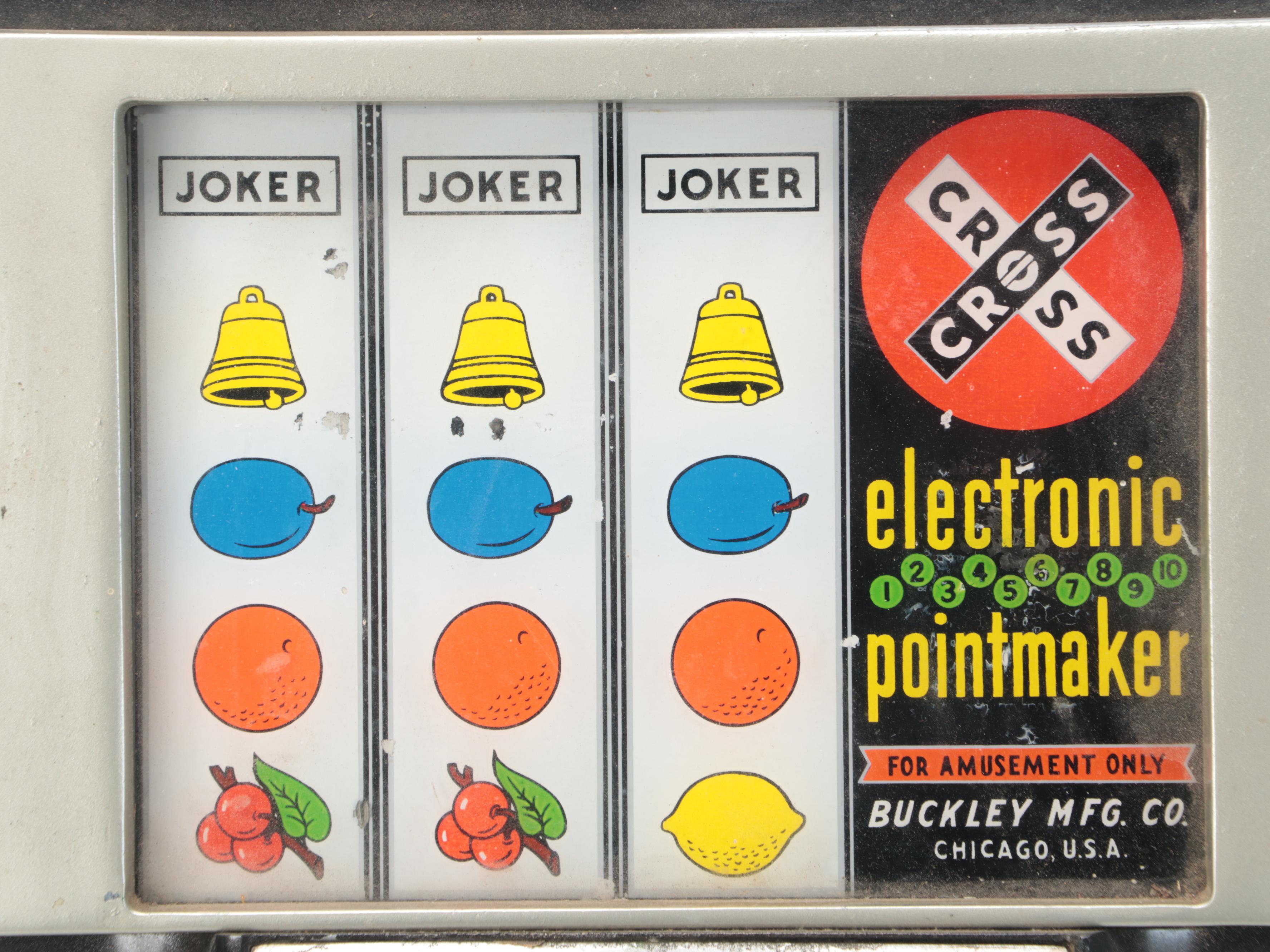 Buckley MFG. Co. "Criss Cross Electronic Pointmaker" Slot Machine