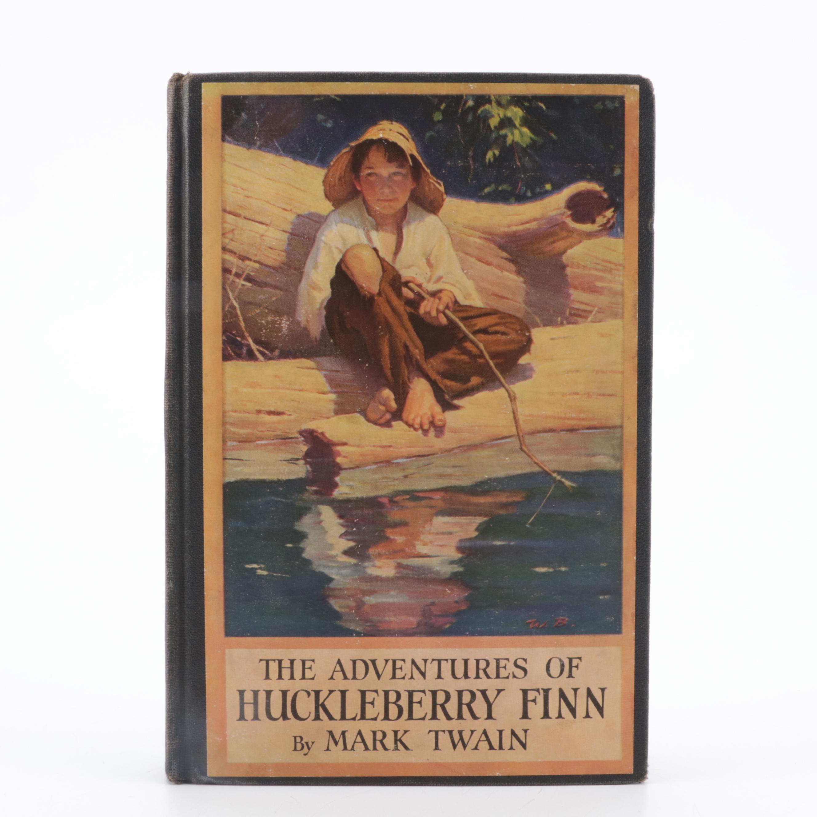 Worth Brehm Illustrated "The Adventures of Huckleberry Finn" by Mark Twain, 1943