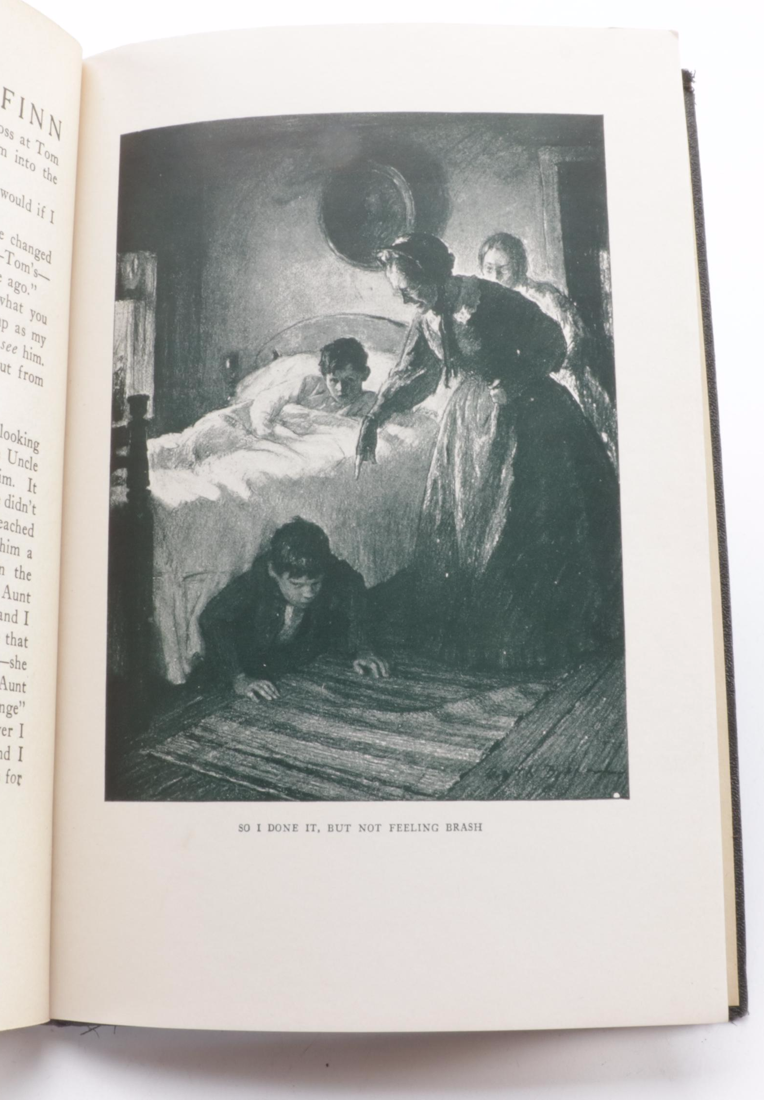 Worth Brehm Illustrated "The Adventures of Huckleberry Finn" by Mark Twain, 1943