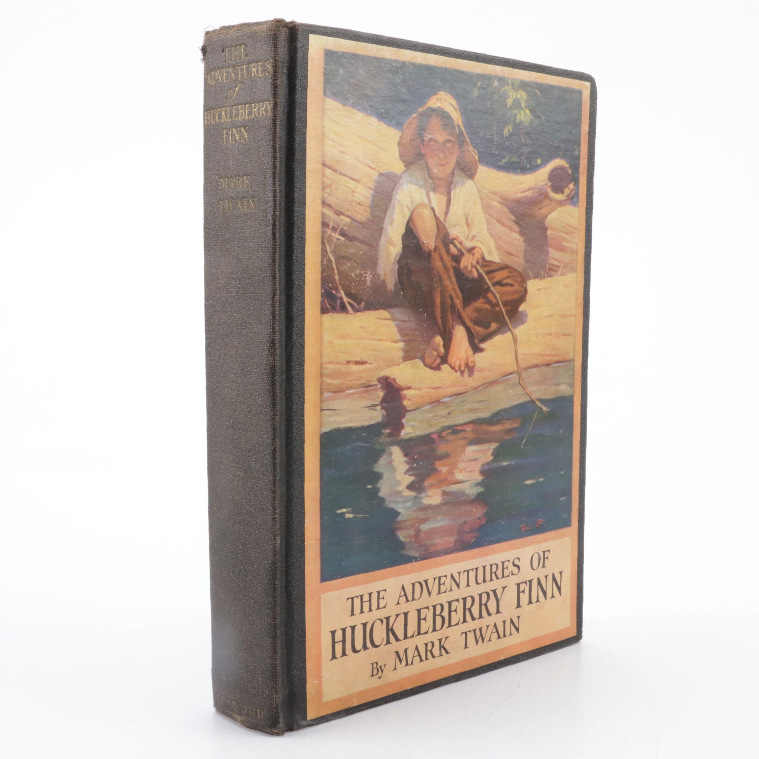 Worth Brehm Illustrated "The Adventures of Huckleberry Finn" by Mark Twain, 1943