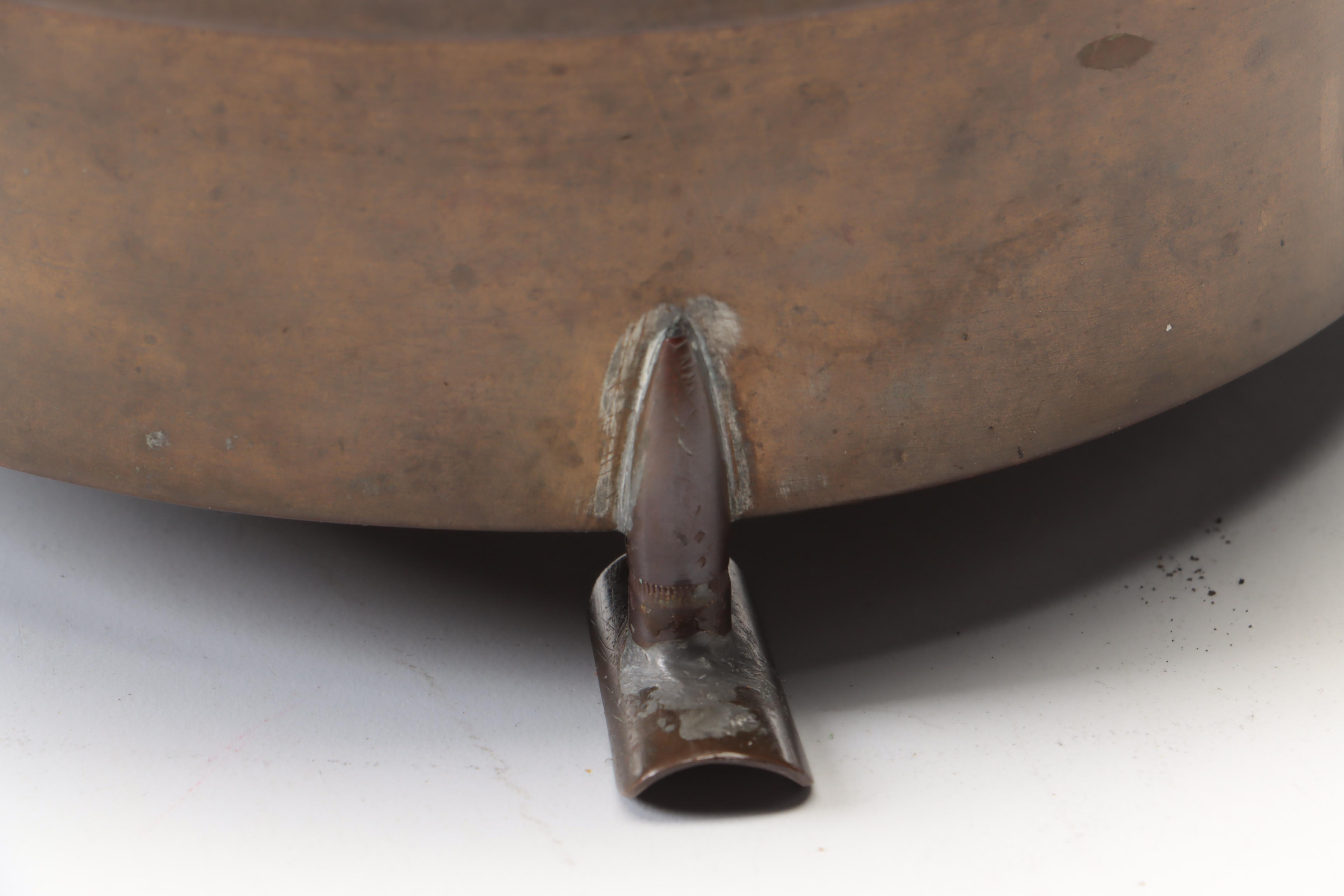 Trench Art Converted Shell Brass Ashtray